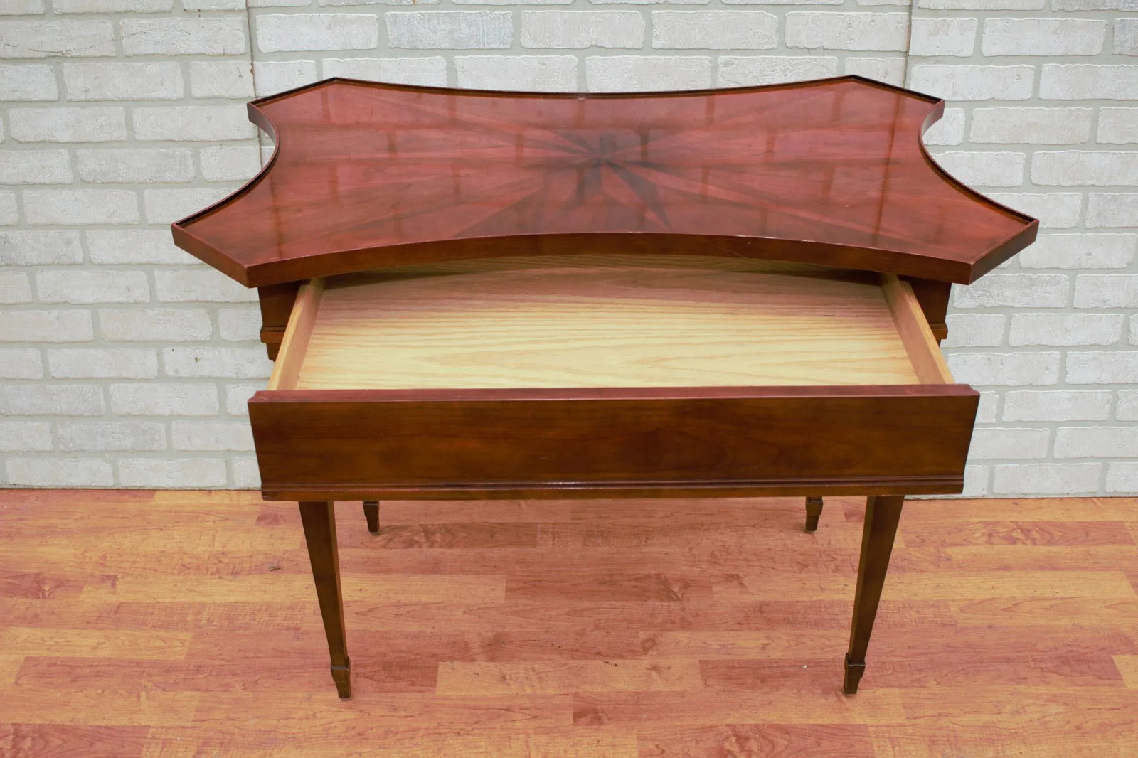 Vintage Baker Furniture Federal Style Inlaid Side Table - 5
