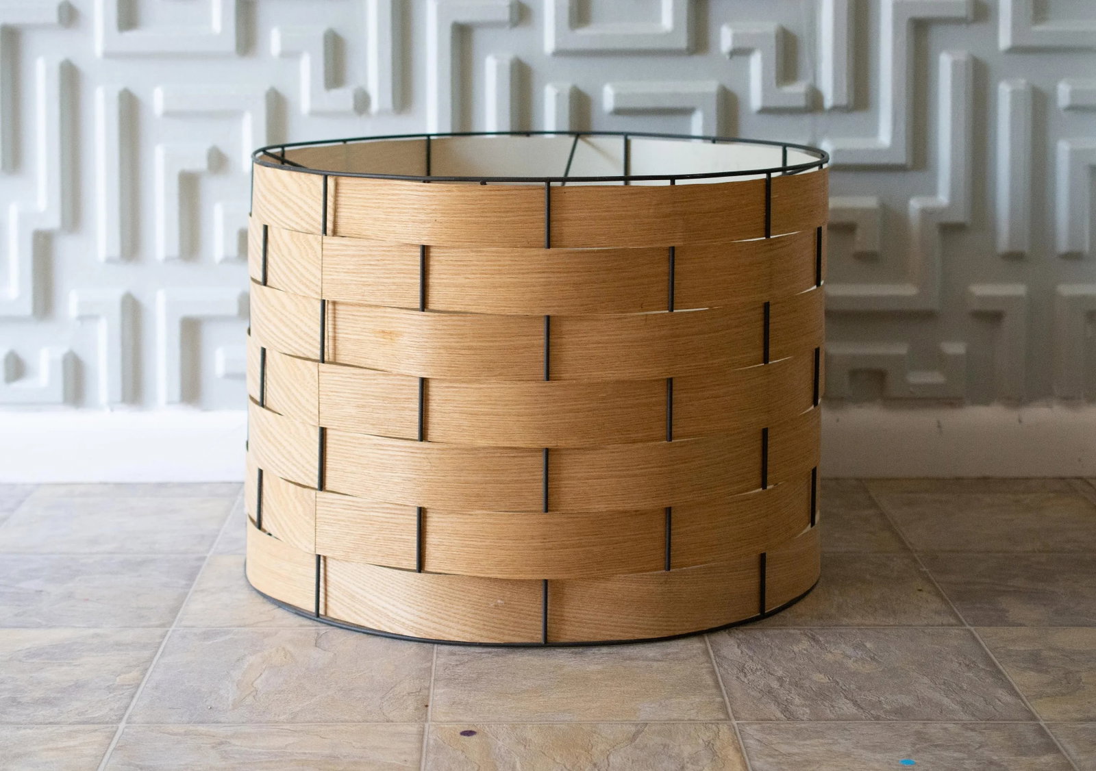 West Elm Oversized Bentwood Pendant Drum Shade - 2