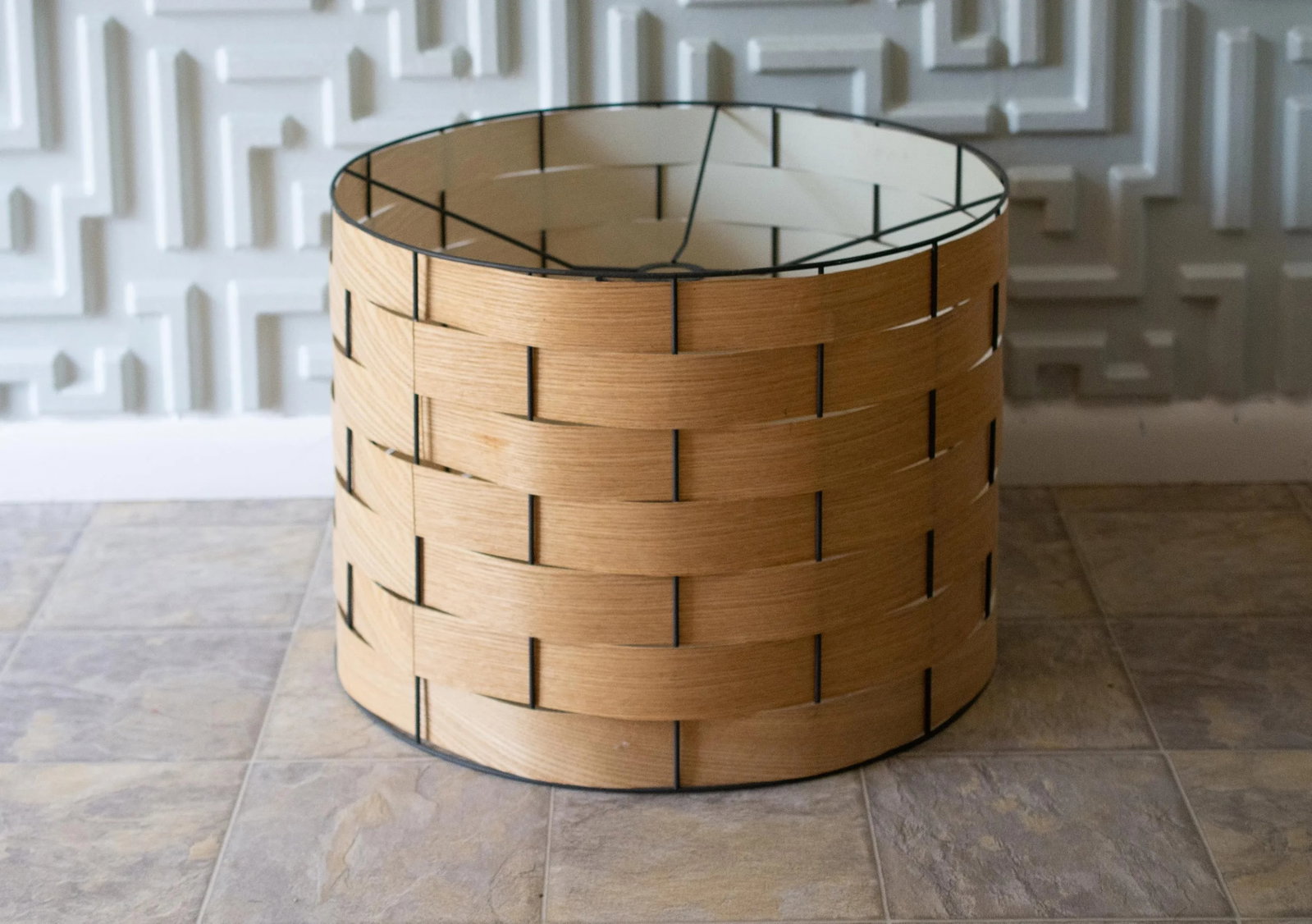 West Elm Oversized Bentwood Pendant Drum Shade - 3