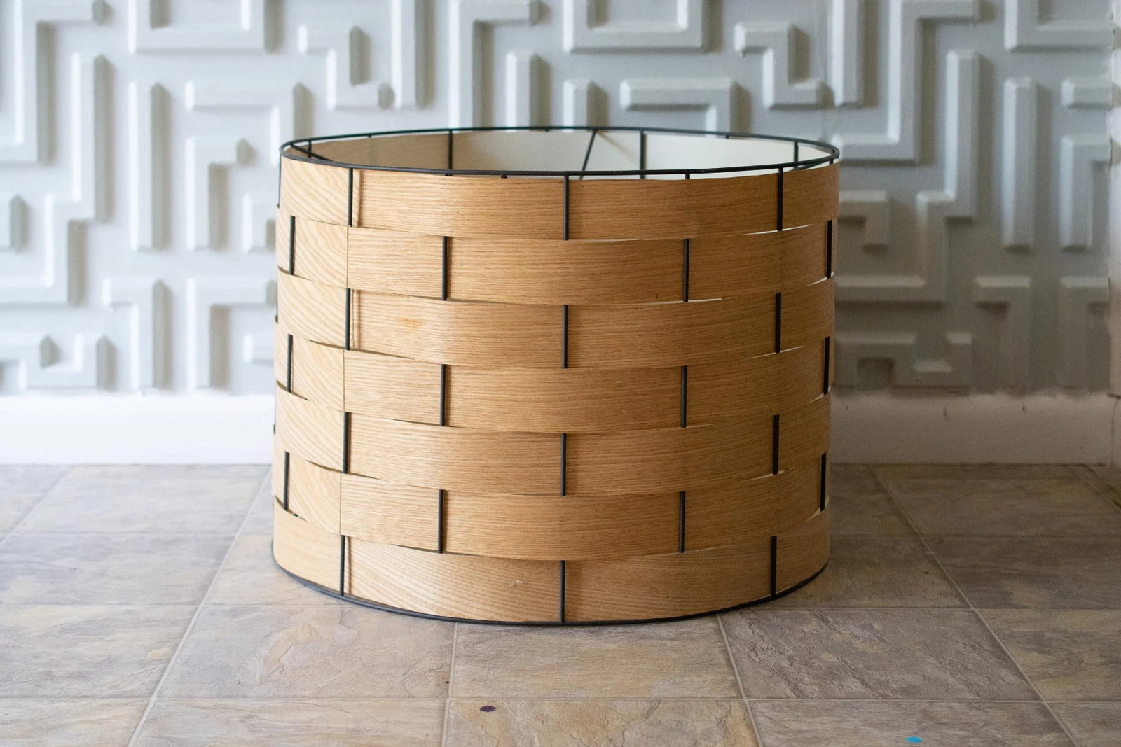West Elm Oversized Bentwood Pendant Drum Shade - 6
