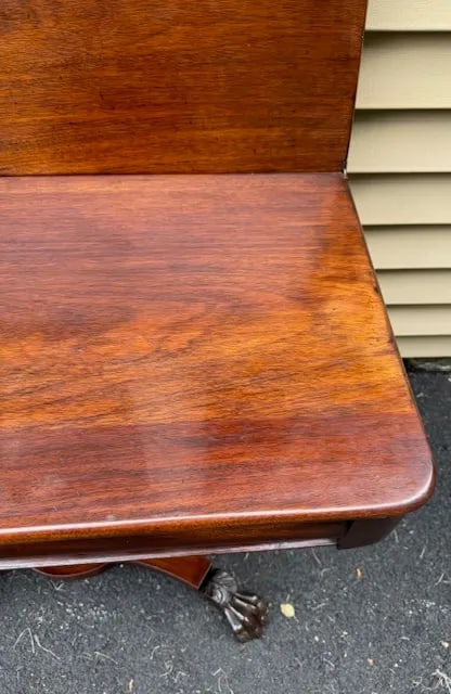 Empire Style Mahogany Card or Game Table Late 19th Century - 6