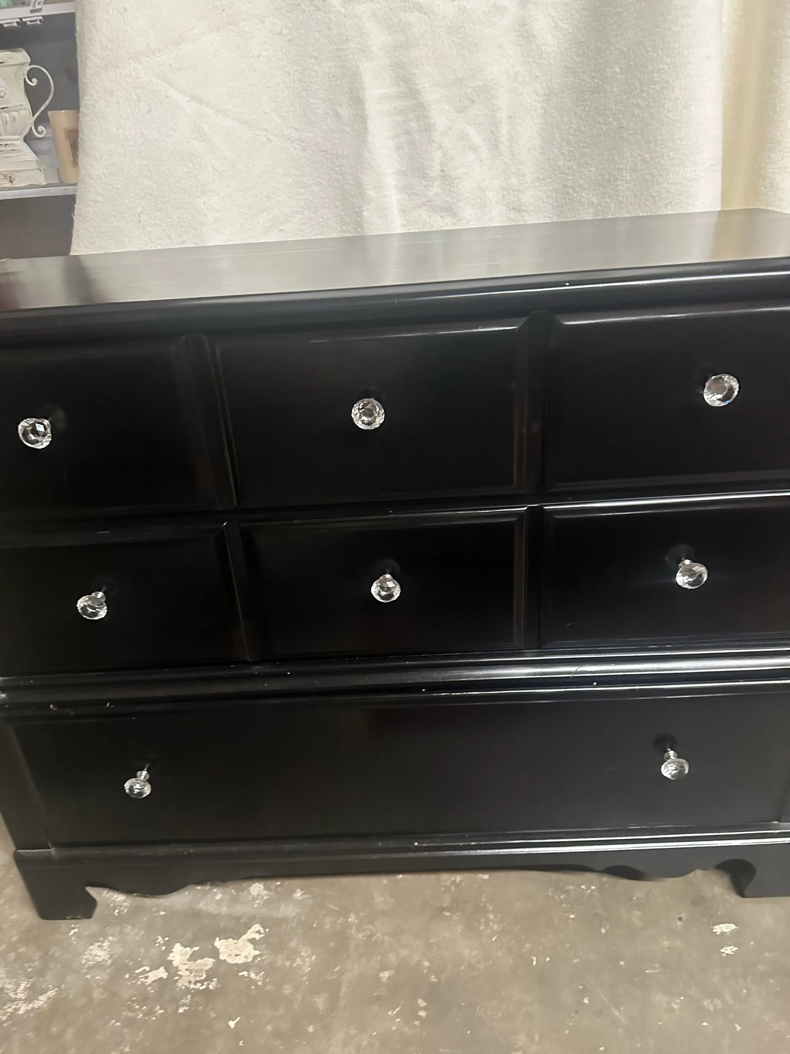 1960s Restored Black Dresser/Buffet or Coffee Bar - 4