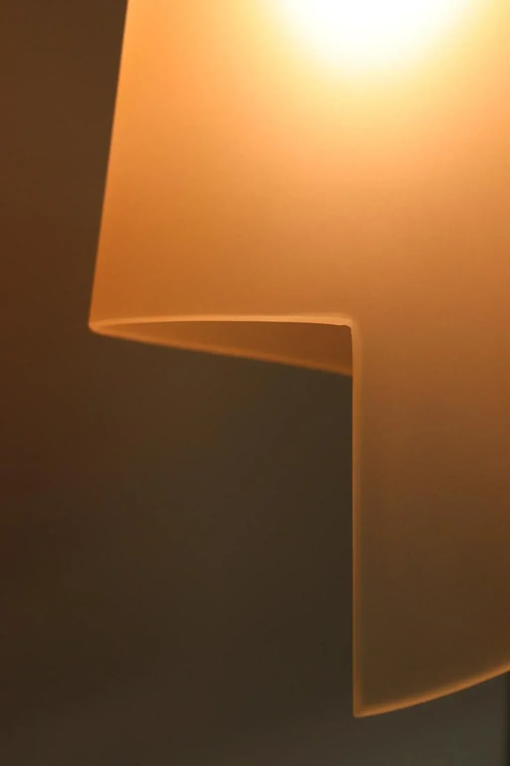 Itaca 1990s Modern Murano Luce Pendant Lamp Amber Glass - 3