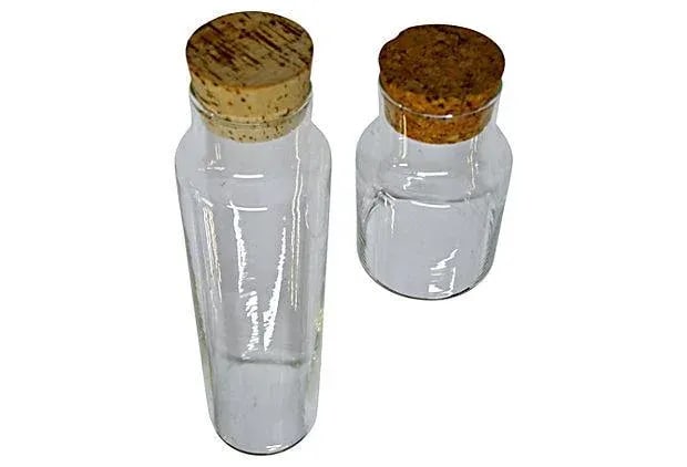 Clear Glass Canister - Pair - 4