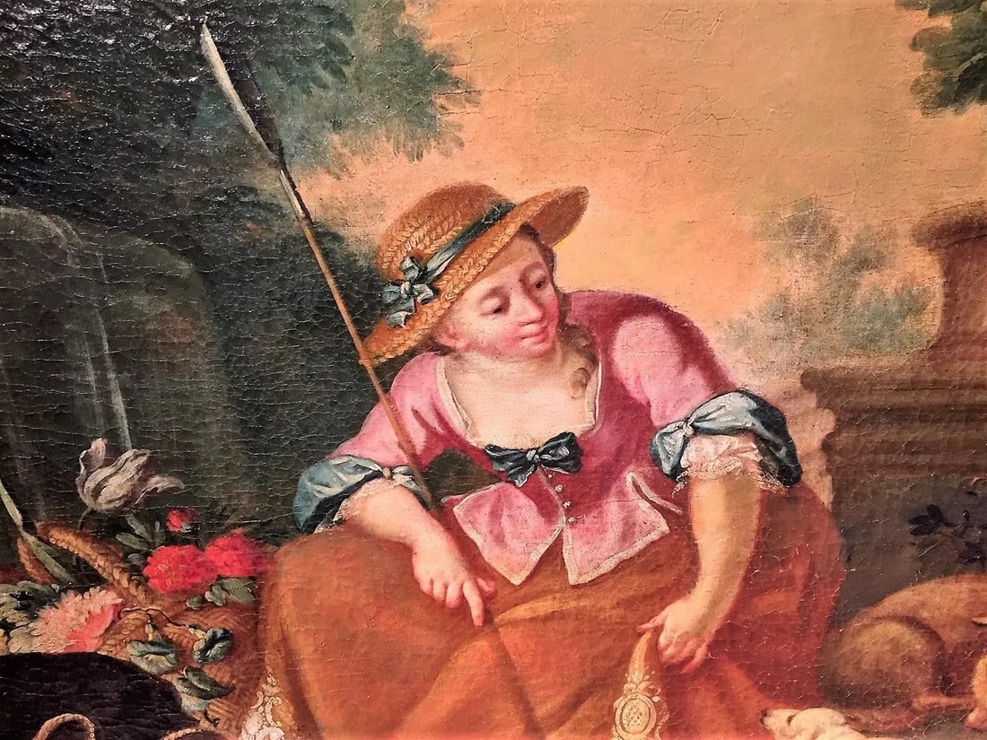 After Boucher Large Rococo Styled Pastoral Scene Possibly of a Series - 5