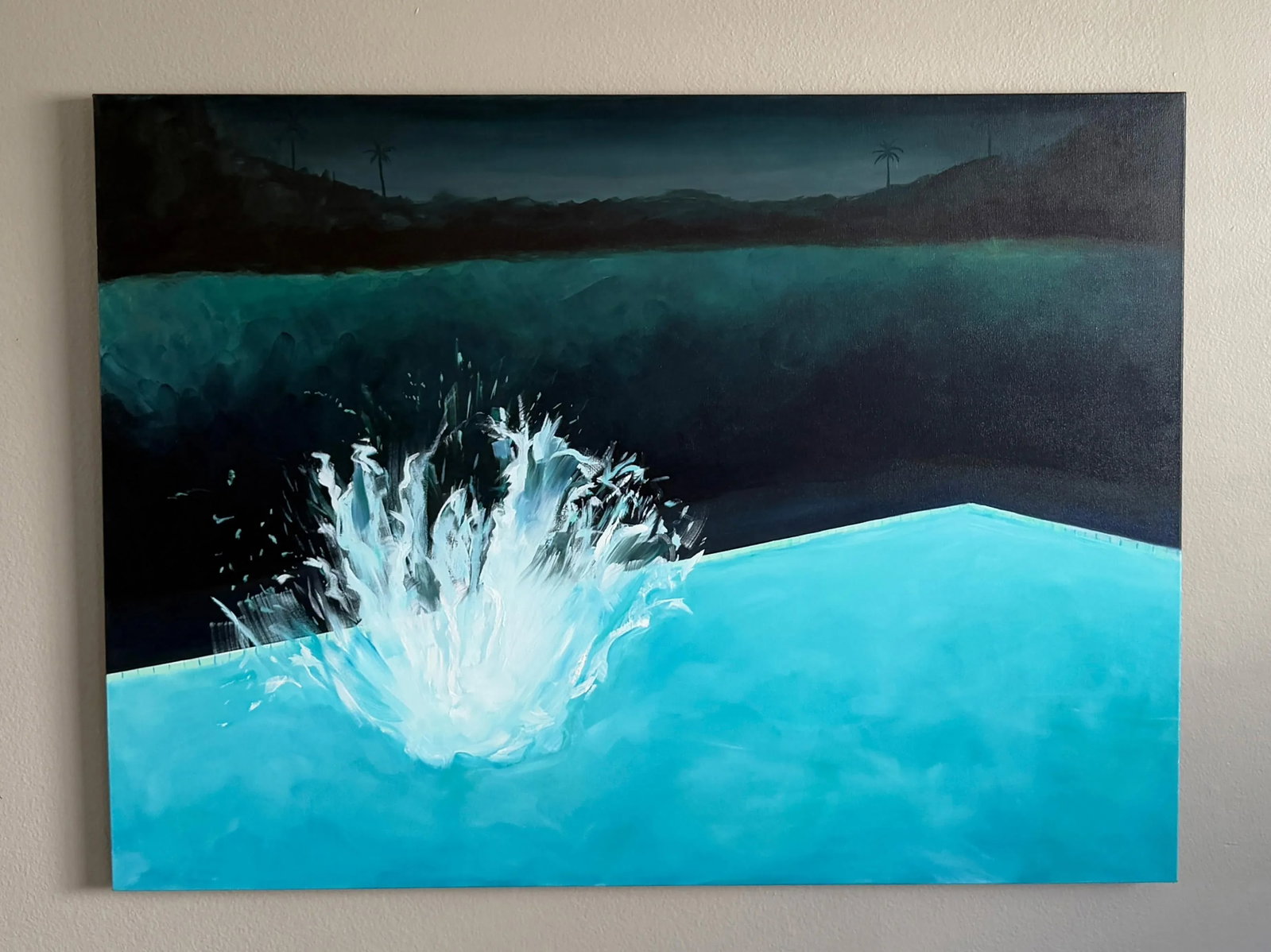 Night Splash No. 2 - Oil on Canvas by Kory Alexander - 3