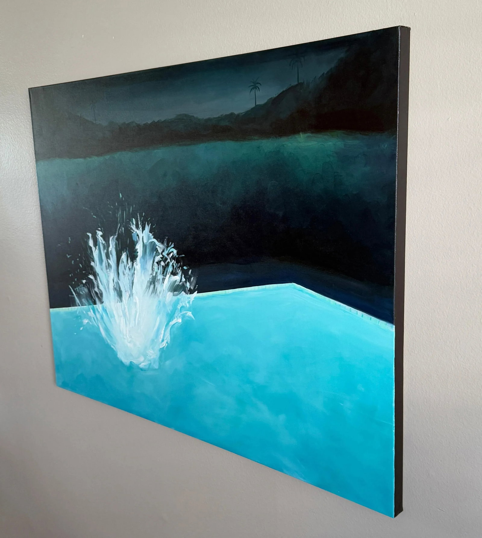 Night Splash No. 2 - Oil on Canvas by Kory Alexander - 5