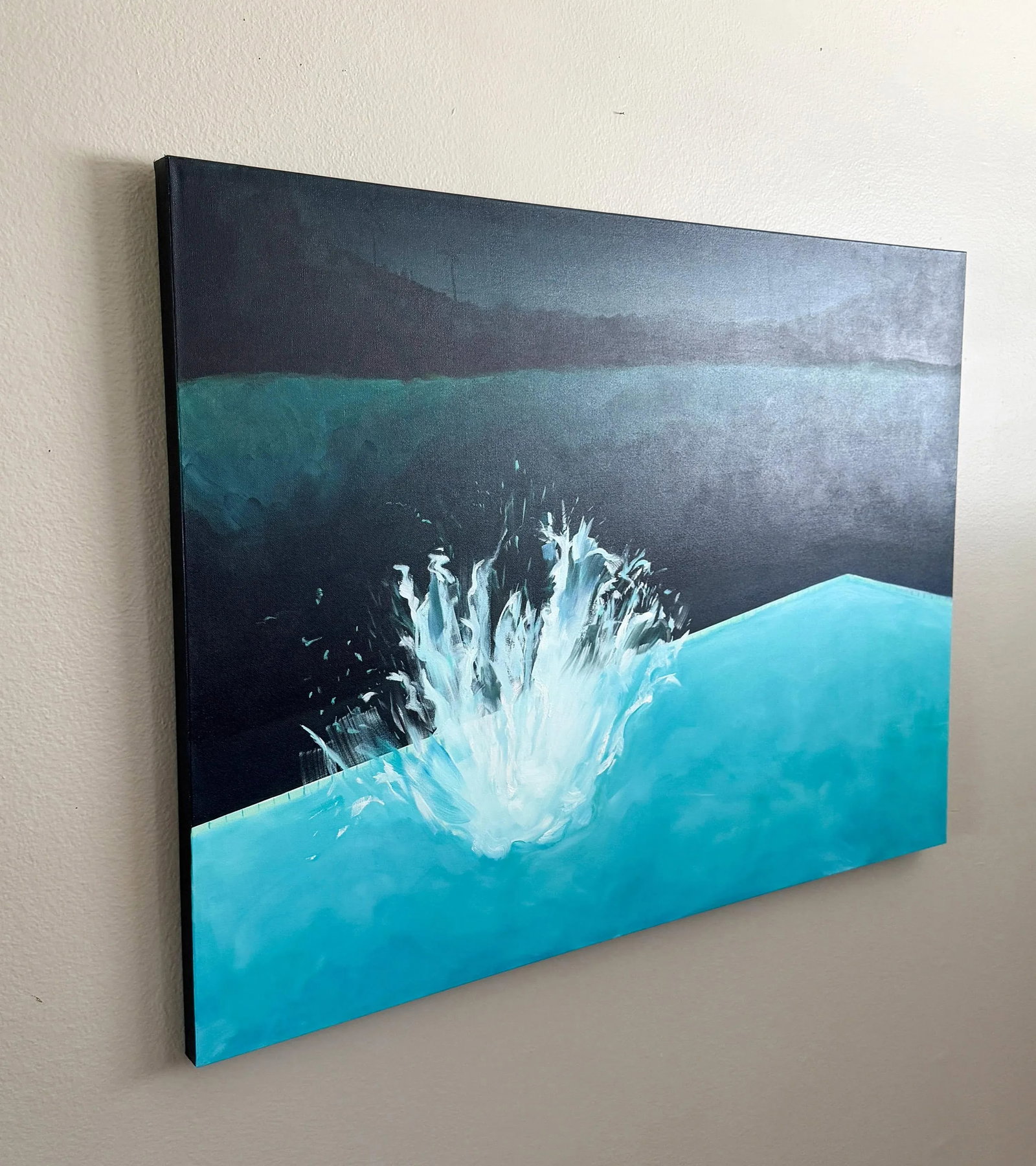 Night Splash No. 2 - Oil on Canvas by Kory Alexander - 6