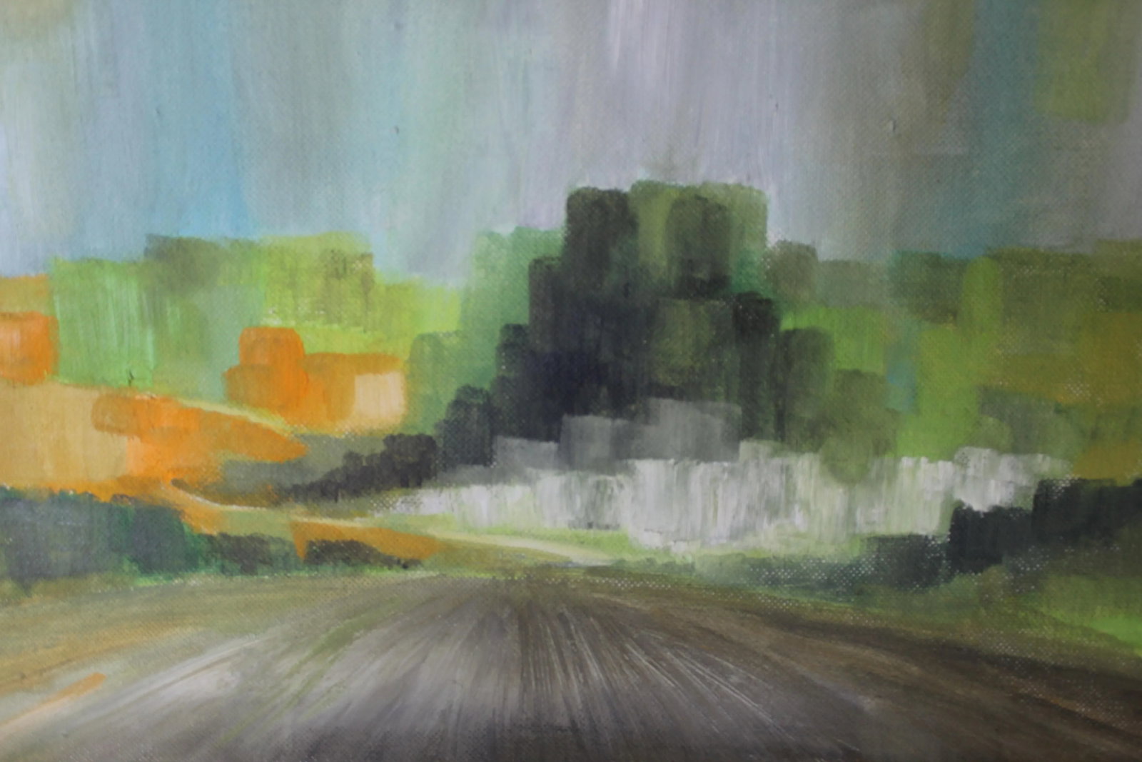 Paul Sprohge "Speeding" Impressionist Natural Tonal Oil Painting 1962 - 3