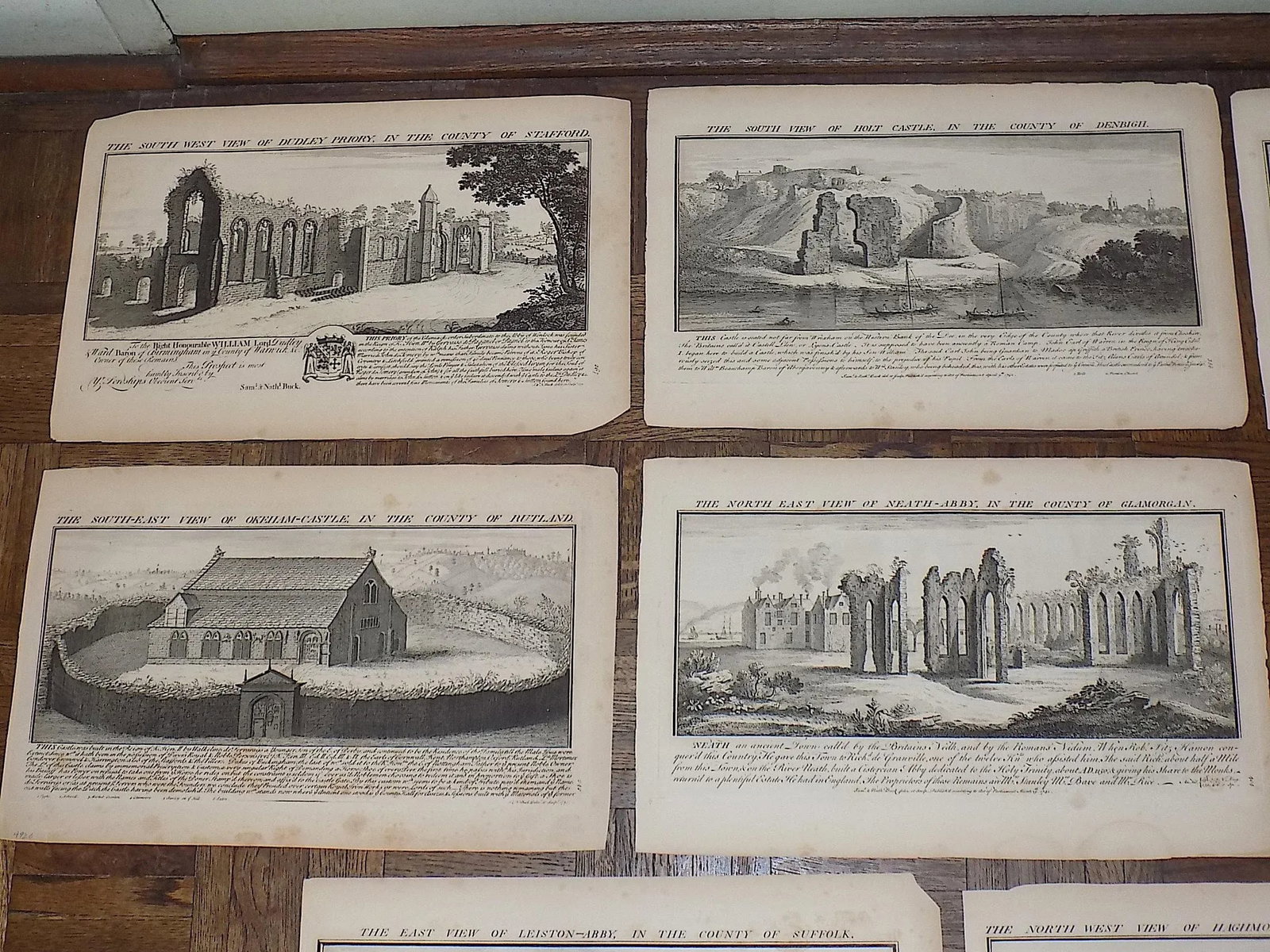 Authentic Antique 18th C. Bucks' Views of England Copperplate Engravings--Set of 11 - 2
