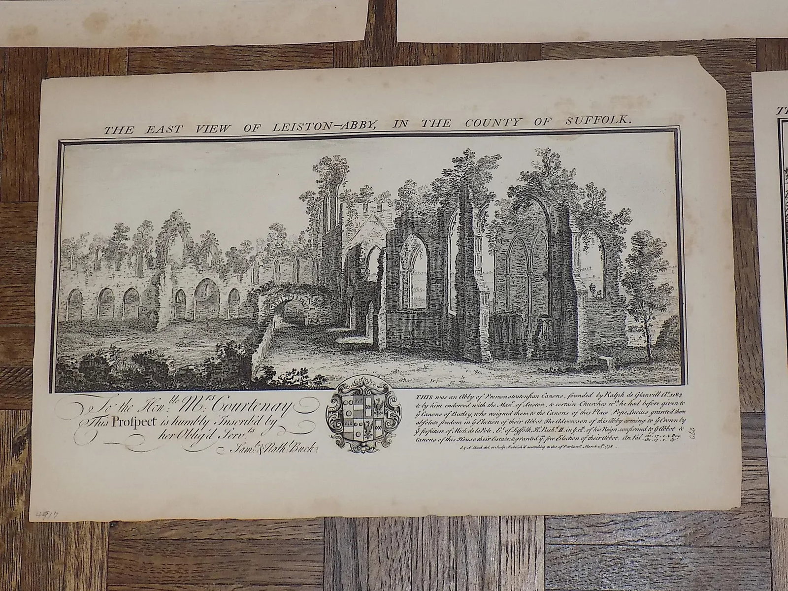 Authentic Antique 18th C. Bucks' Views of England Copperplate Engravings--Set of 11 - 4