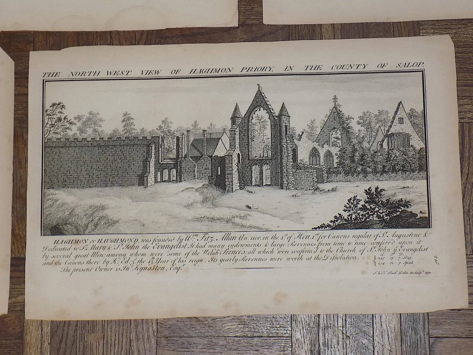 Authentic Antique 18th C. Bucks' Views of England Copperplate Engravings--Set of 11 - 5