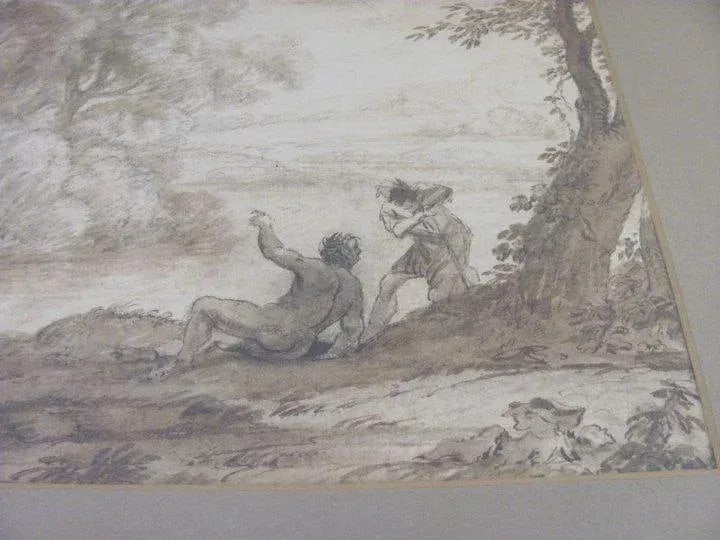 17th Century Landscape Ink Wash - 5