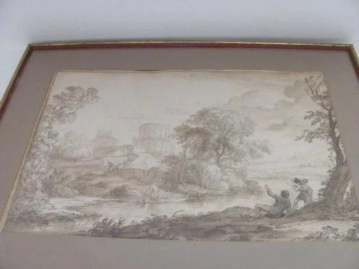 17th Century Landscape Ink Wash - 6
