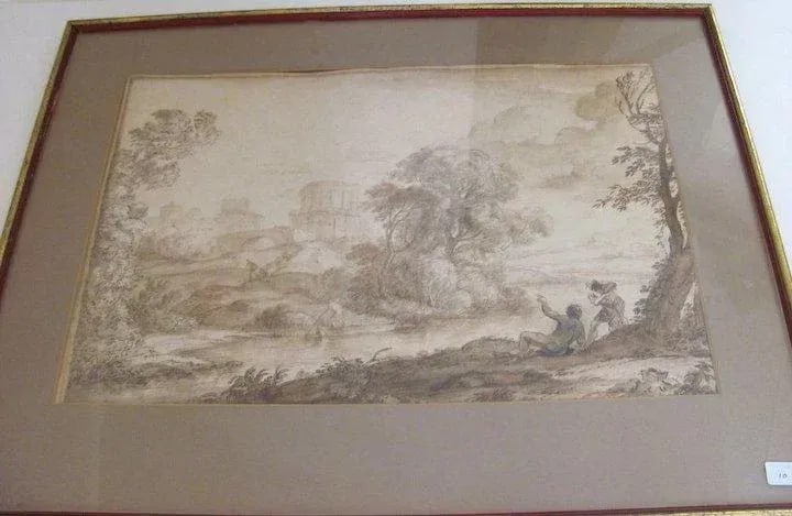 17th Century Landscape Ink Wash - 8