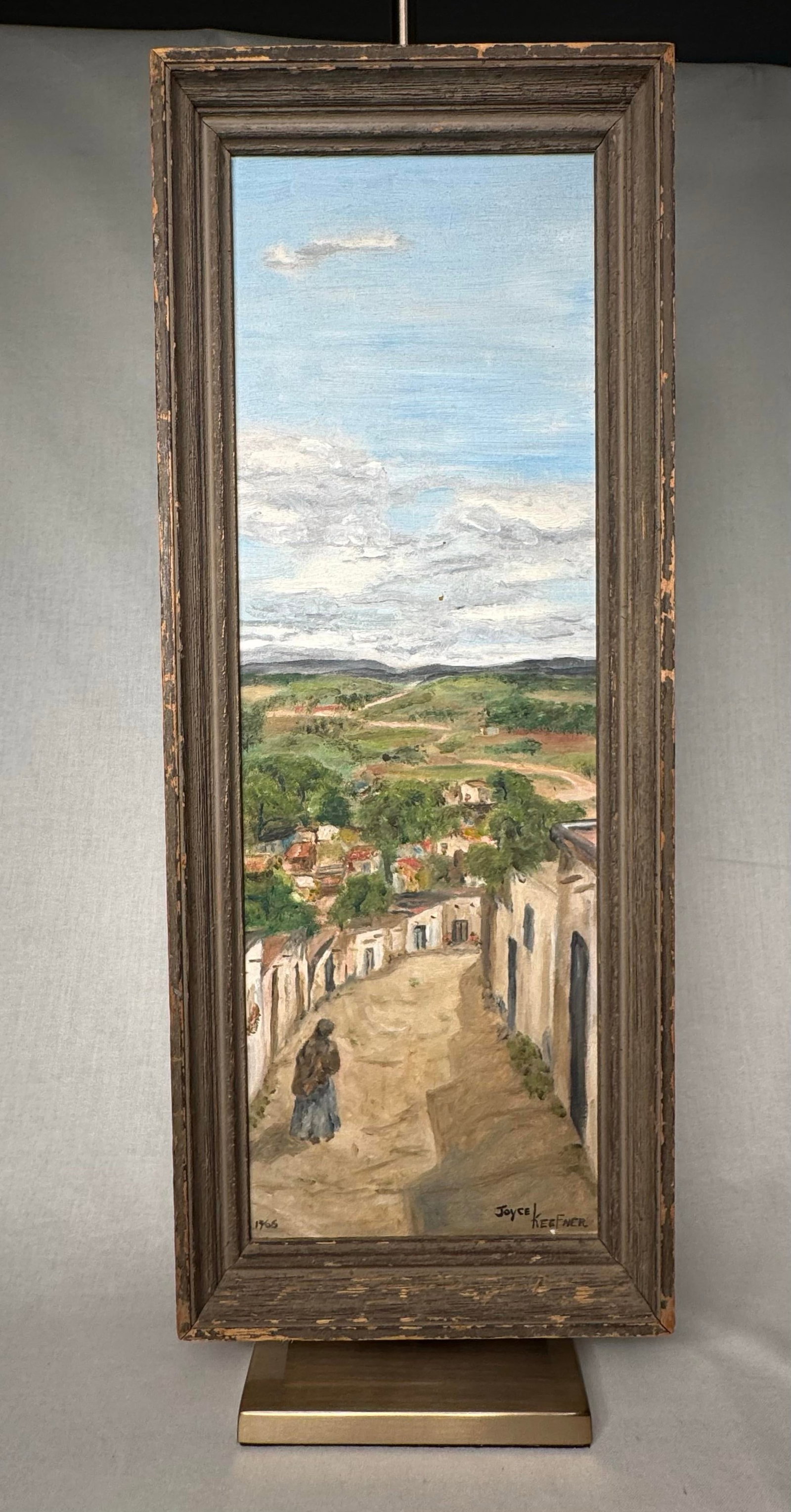 1960's Vintage Rustic Southwestern Post Impressionist Still Life Original Framed Oil Painting on Can - 2
