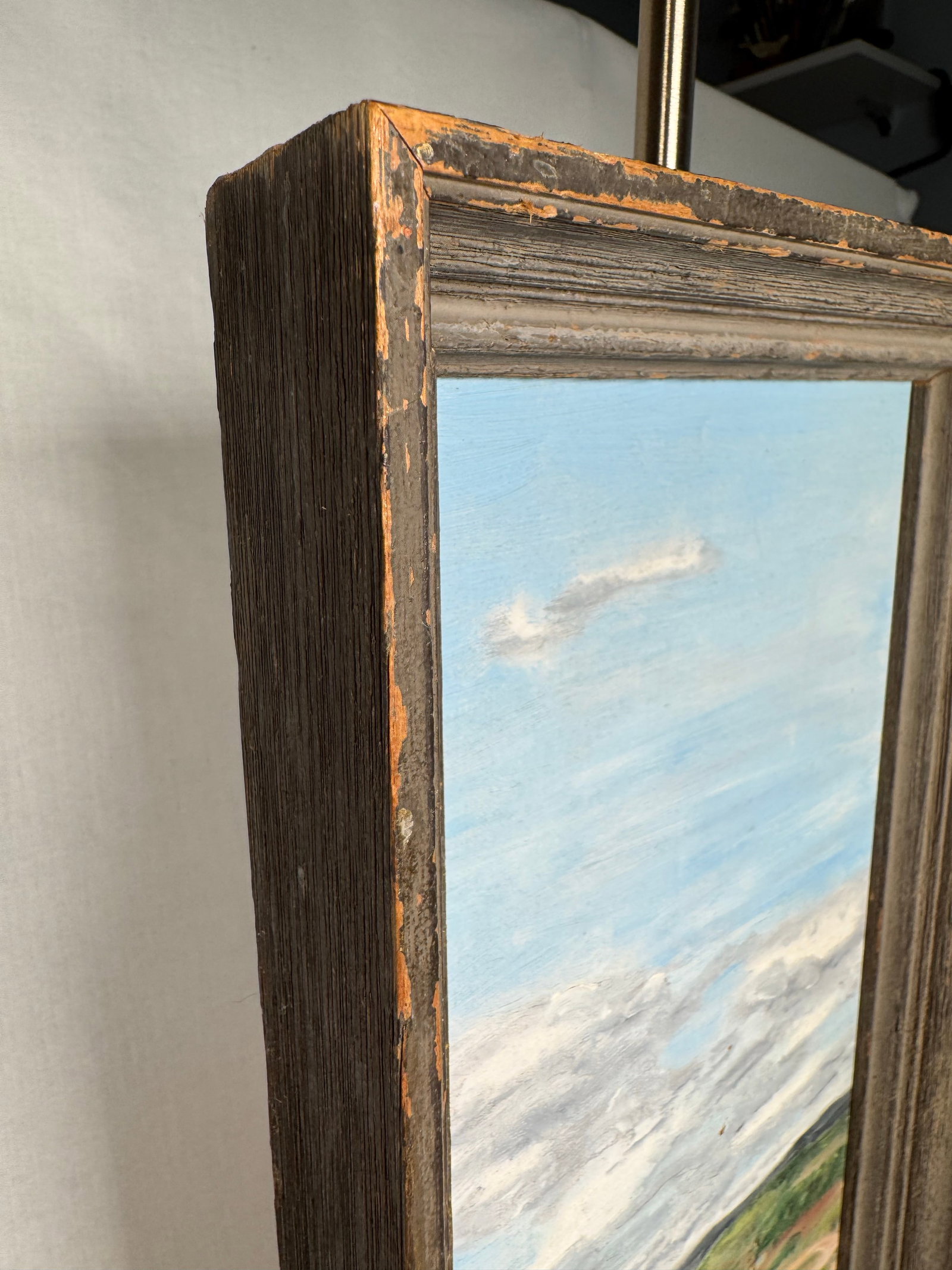 1960's Vintage Rustic Southwestern Post Impressionist Still Life Original Framed Oil Painting on Can - 7