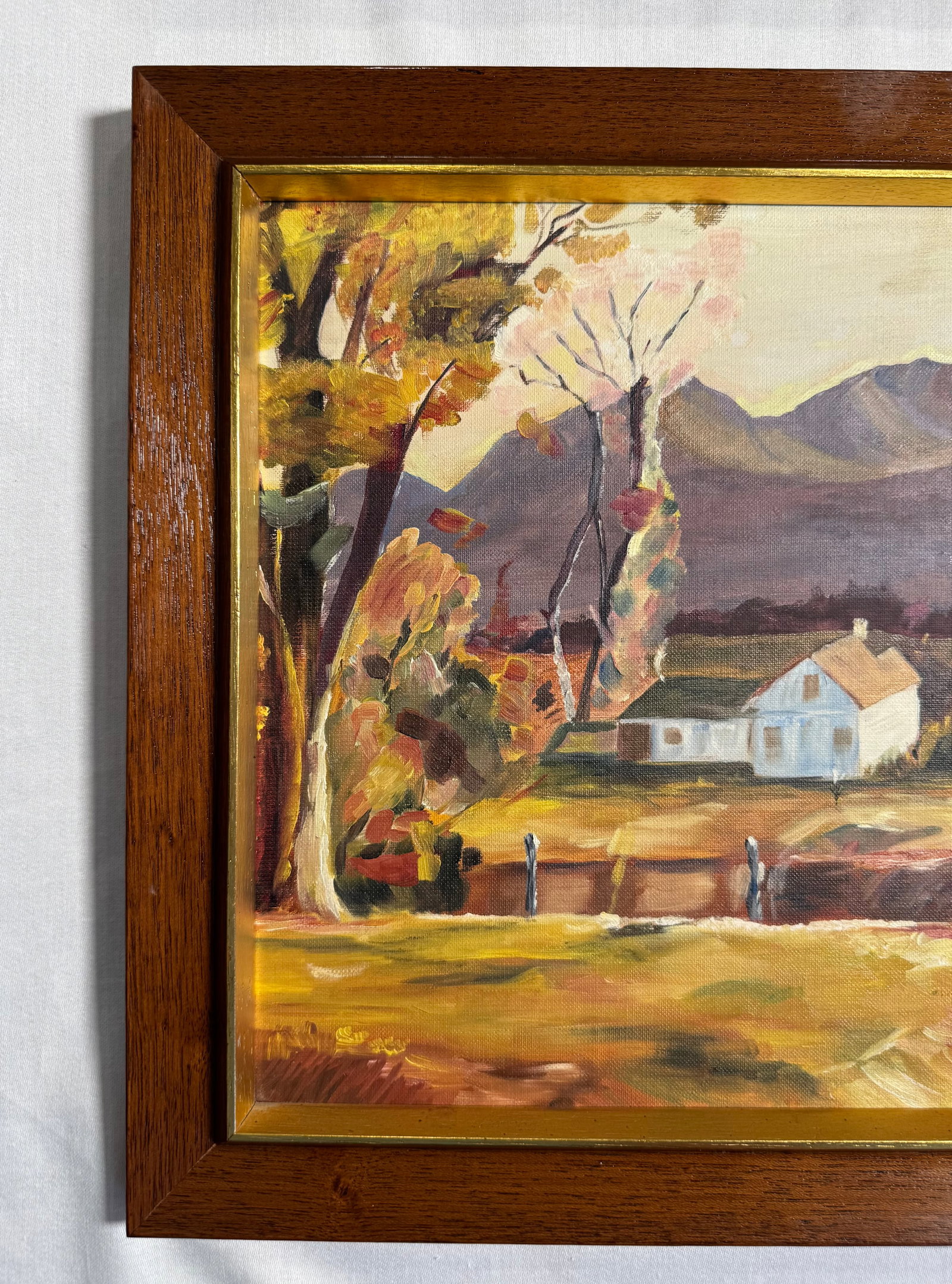 Mid 20th Century American Landscape Still Life Original Oil Paintings, a Pair - 13