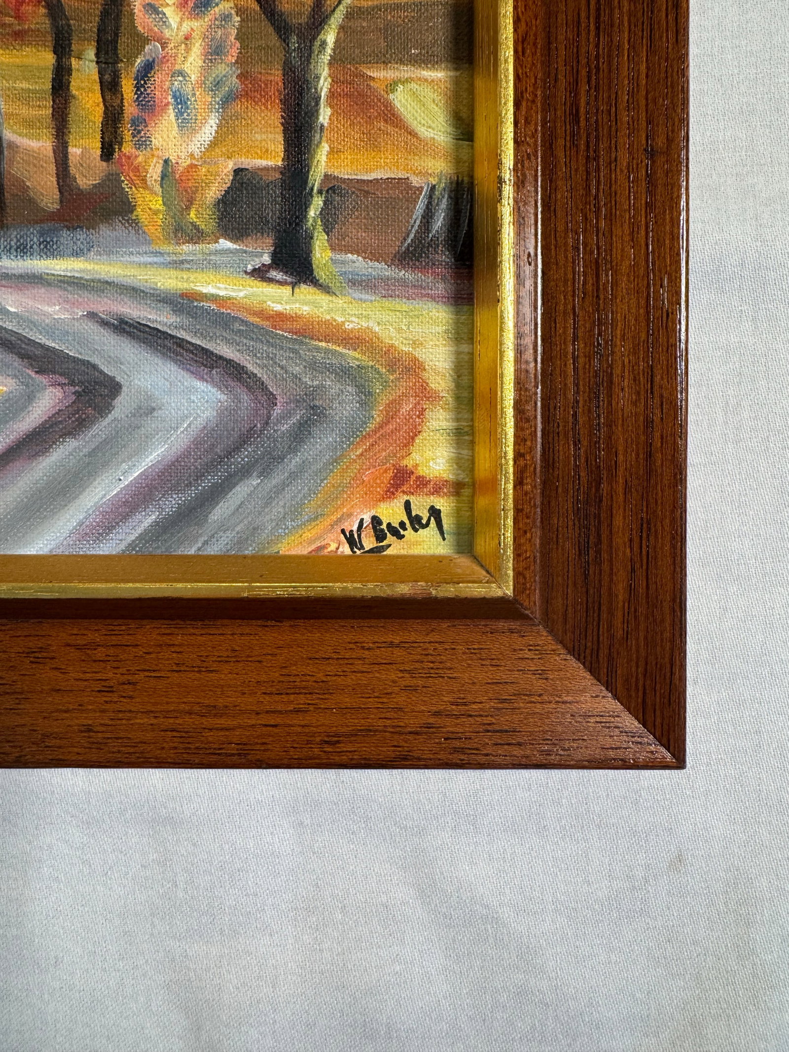 Mid 20th Century American Landscape Still Life Original Oil Paintings, a Pair - 6