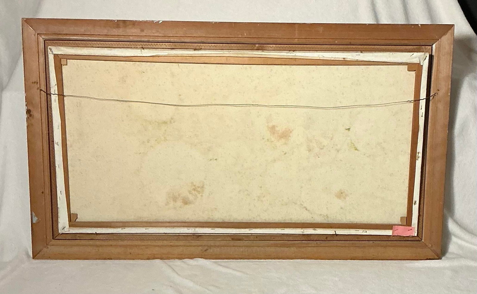 Large Vintage Hand-Painted Textured Flowers Canvas Wall Art Framed - 9
