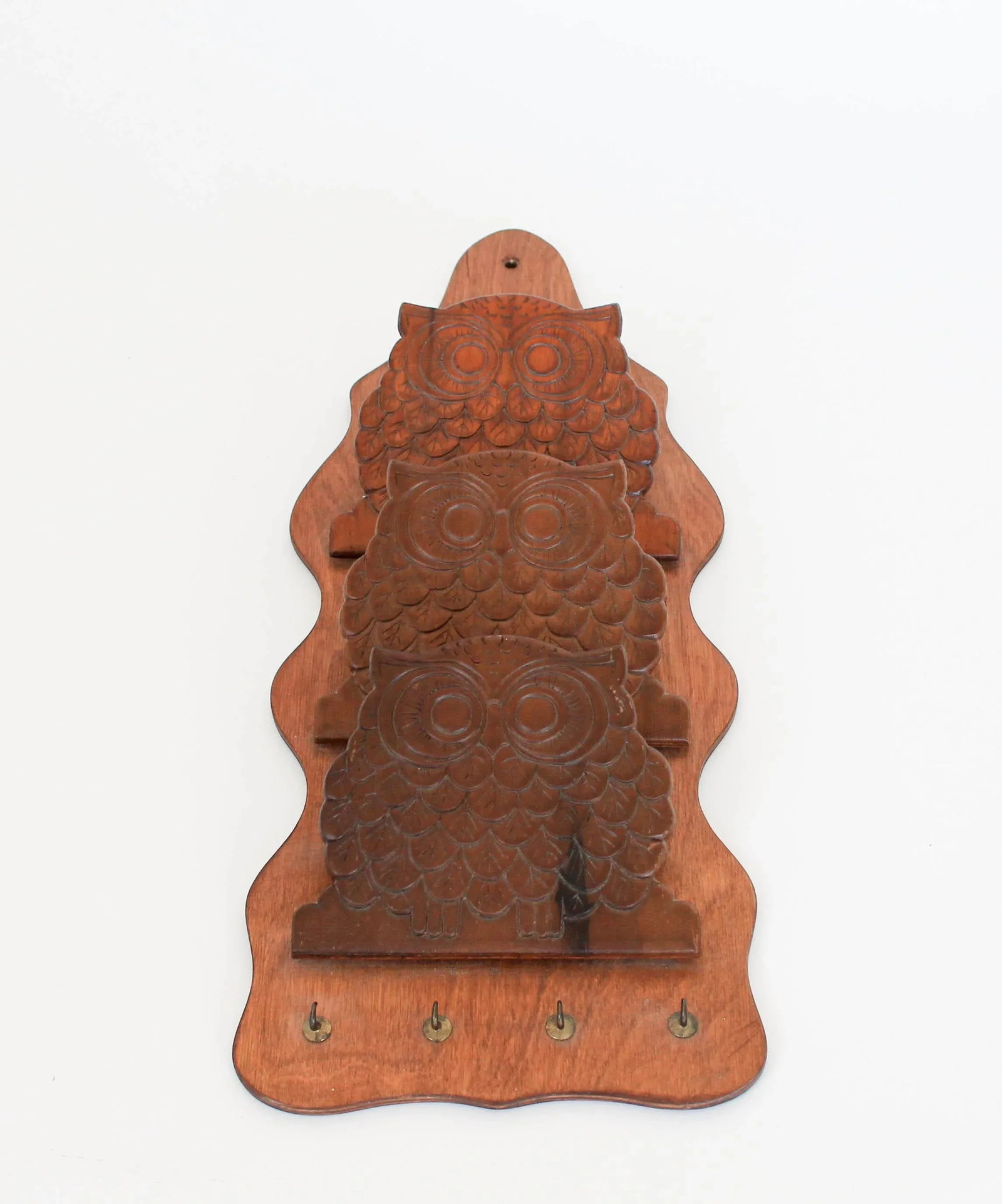 Vintage Wall Owl Letter & Key Holder - 2