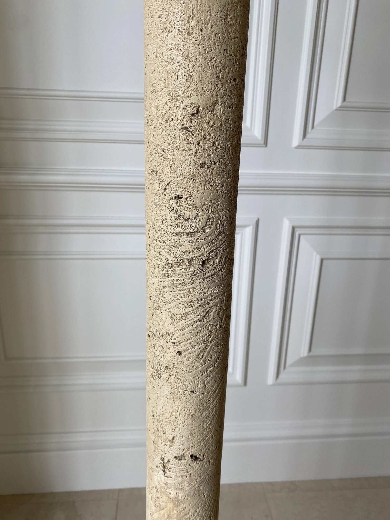 Vintage 1970's Fossilized Coquina Coralstone Floor Lamp - 4