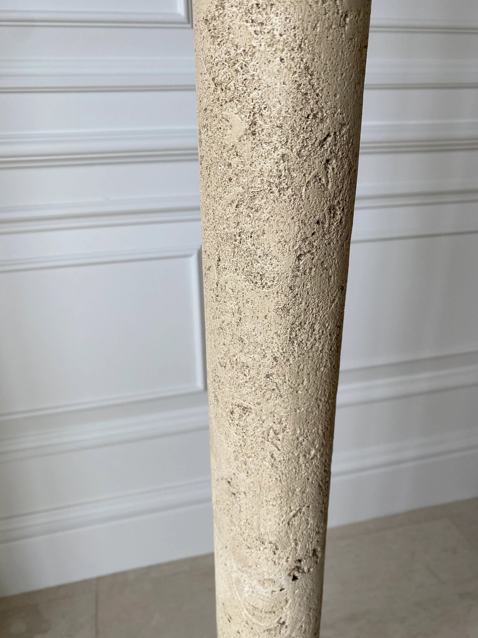 Vintage 1970's Fossilized Coquina Coralstone Floor Lamp - 6