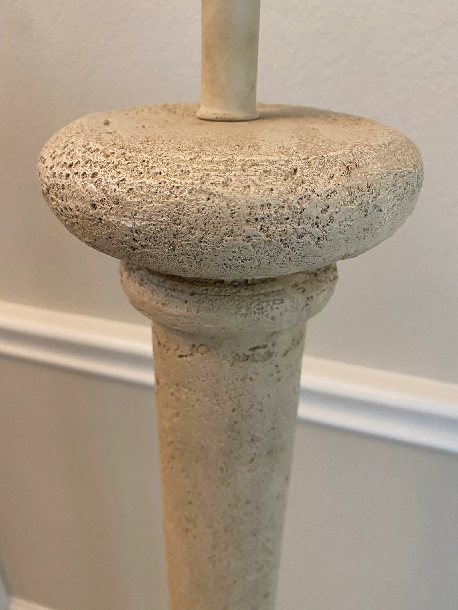 Vintage 1970's Fossilized Coquina Coralstone Floor Lamp - 7