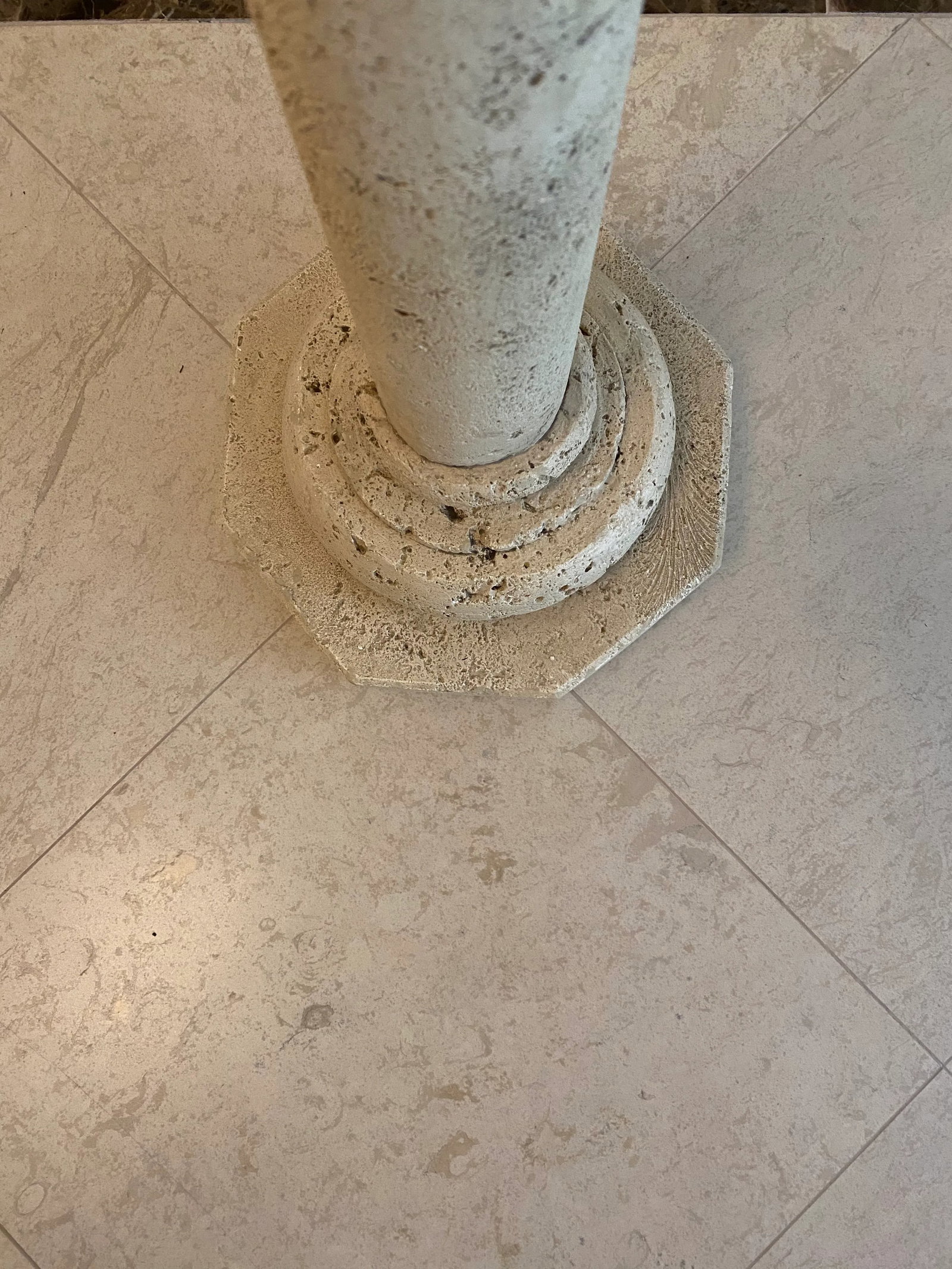Vintage 1970's Fossilized Coquina Coralstone Floor Lamp - 8