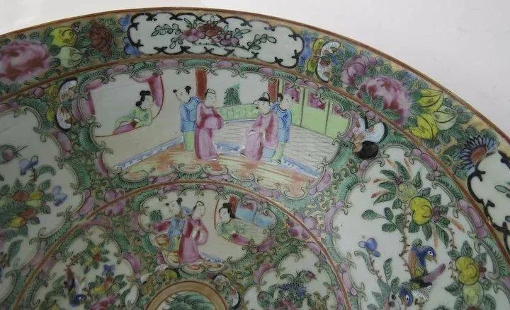 Chinese Export Rose Medallion Punch Bowl - 2