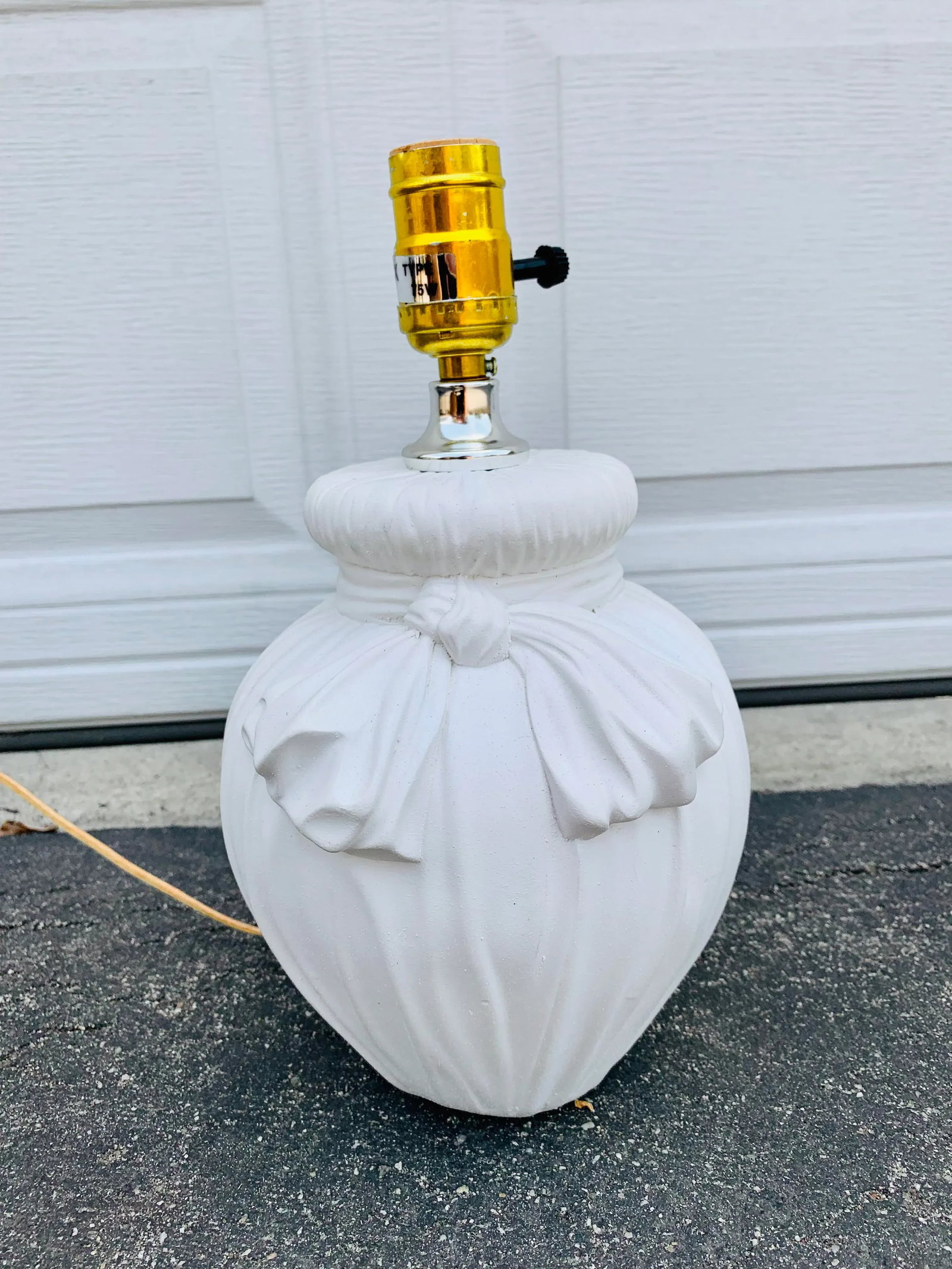 Plaster Drapery Lamp - 3