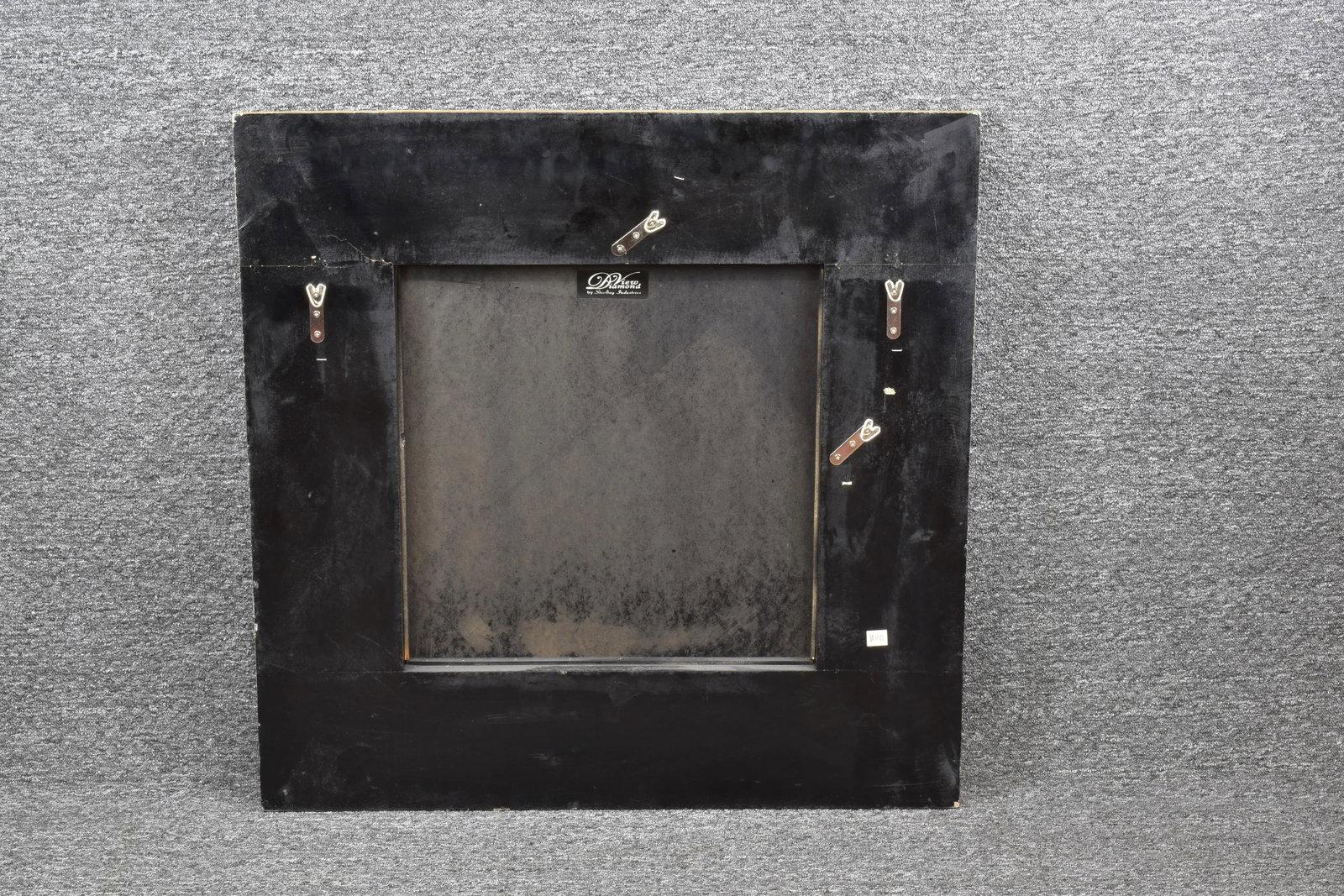 Black Carved Greek Key Accent Beveled Mirror by Sterling - 6