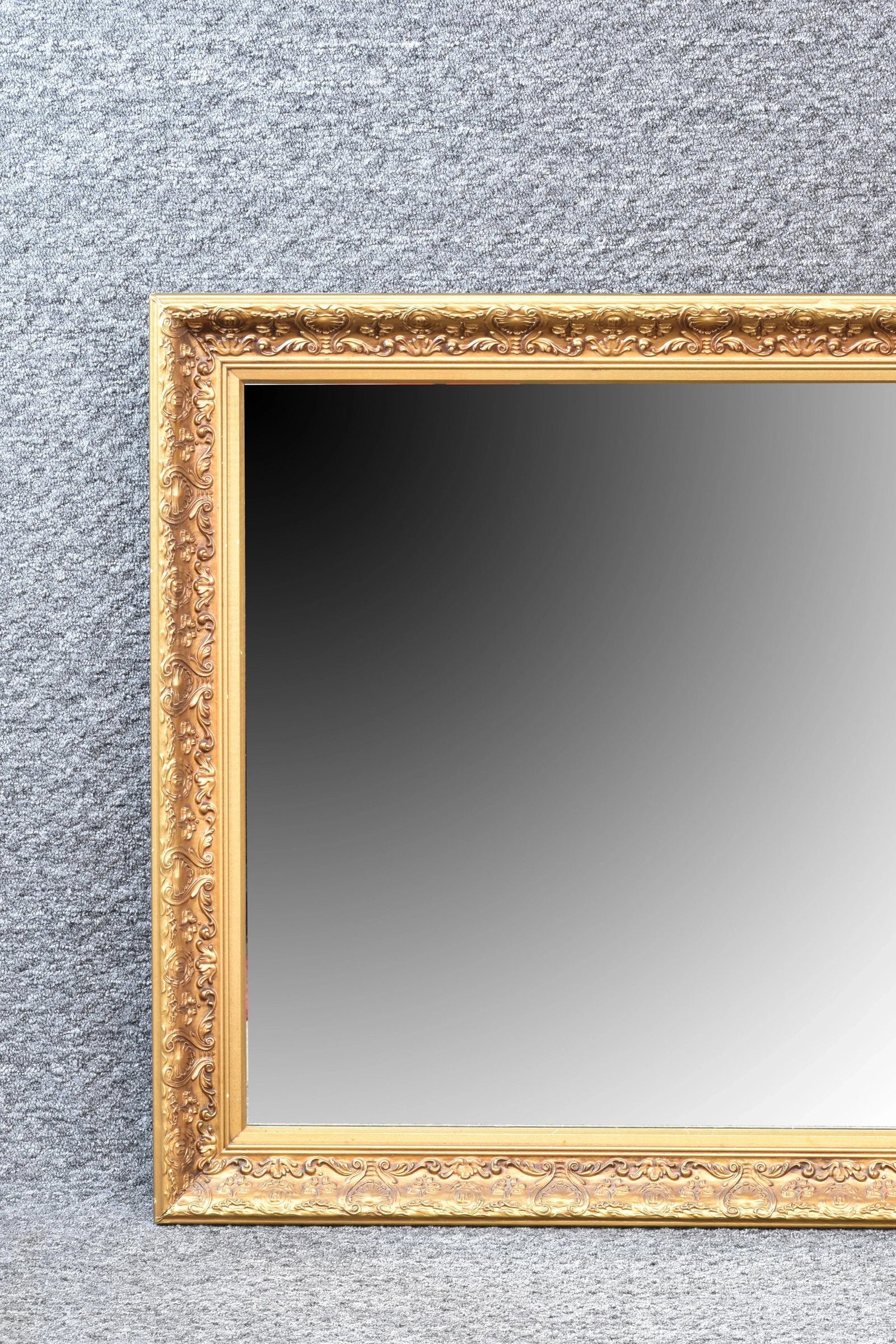 French Gilt Wood Framed Wall Mirror - 2