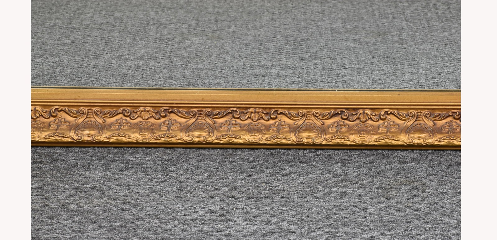 French Gilt Wood Framed Wall Mirror - 7