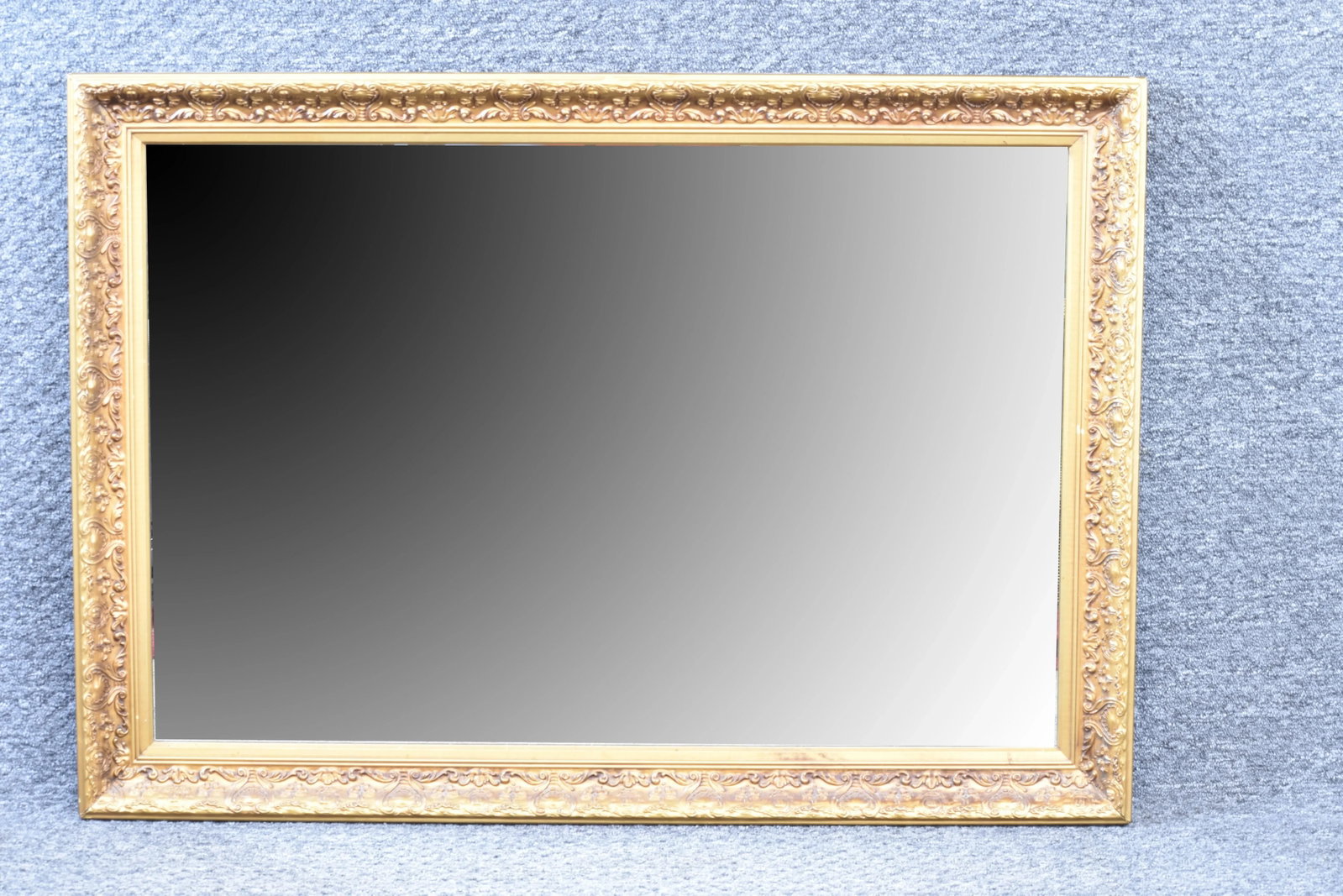 French Gilt Wood Framed Wall Mirror - 8