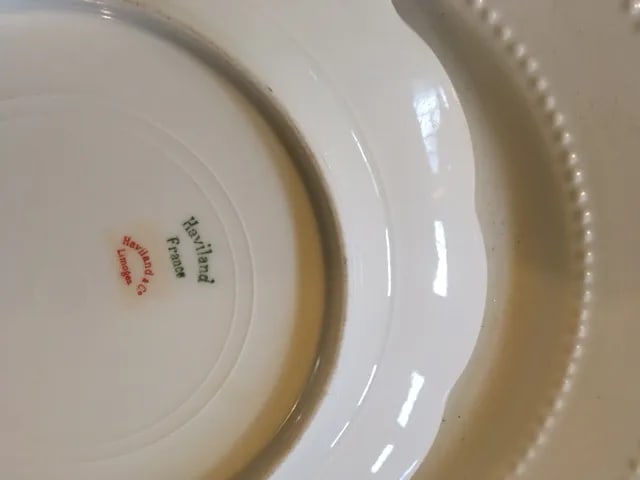 Limoges Floral China Mix & Match Plates on Chargers - 4 Piece Set - 4