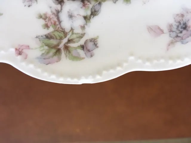 Limoges Floral China Mix & Match Plates on Chargers - 4 Piece Set - 6