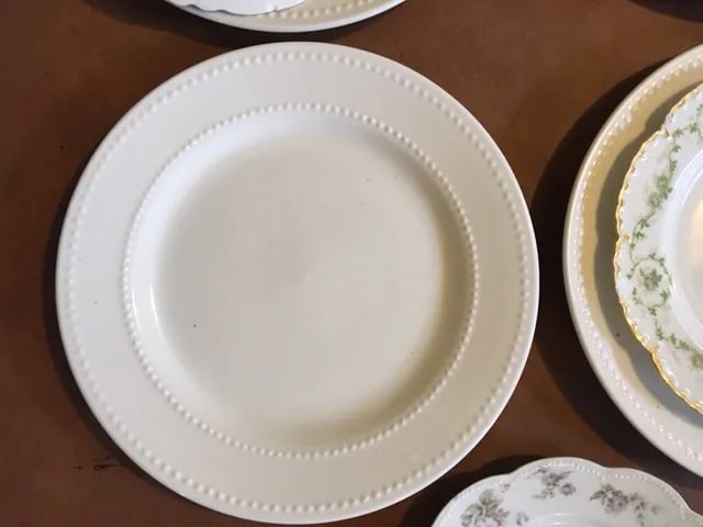 Limoges Floral China Mix & Match Plates on Chargers - 4 Piece Set - 8