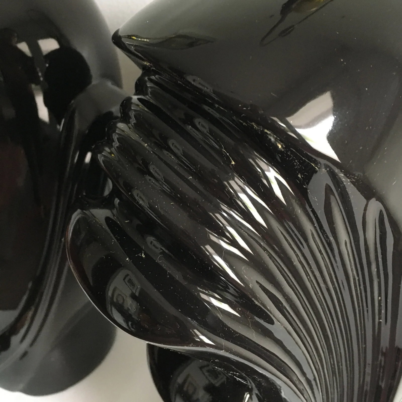 1980s Vintage Ceramic Wave Lamps - a Pair - 10