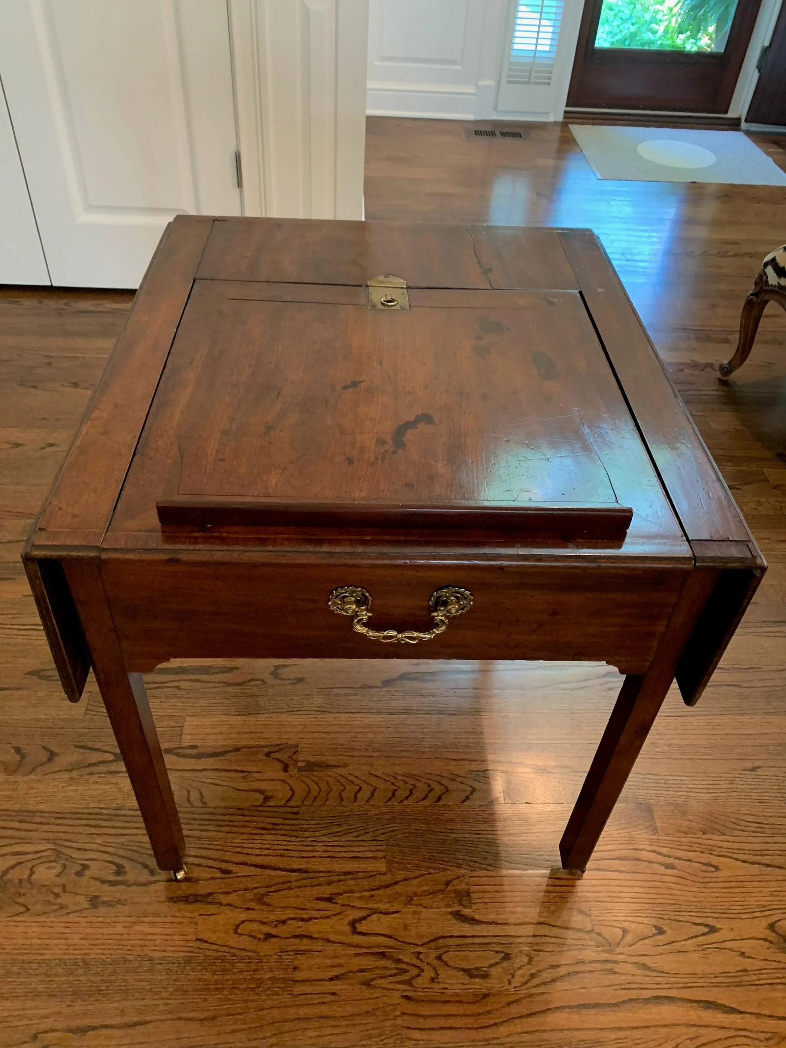 1820s Vintage George III Mahogany Inlaid Architect's Table - 13