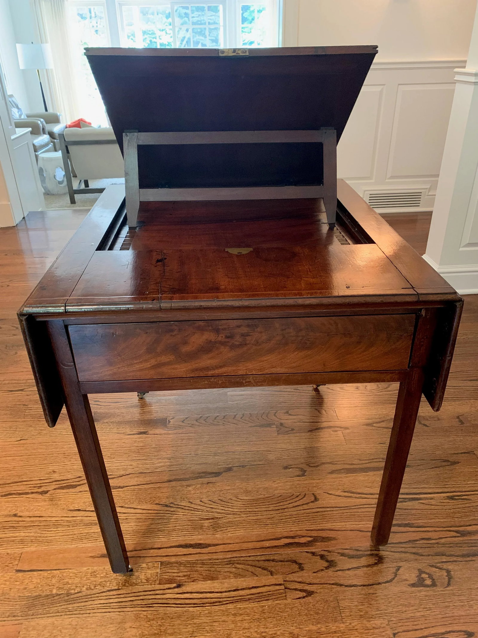 1820s Vintage George III Mahogany Inlaid Architect's Table - 2