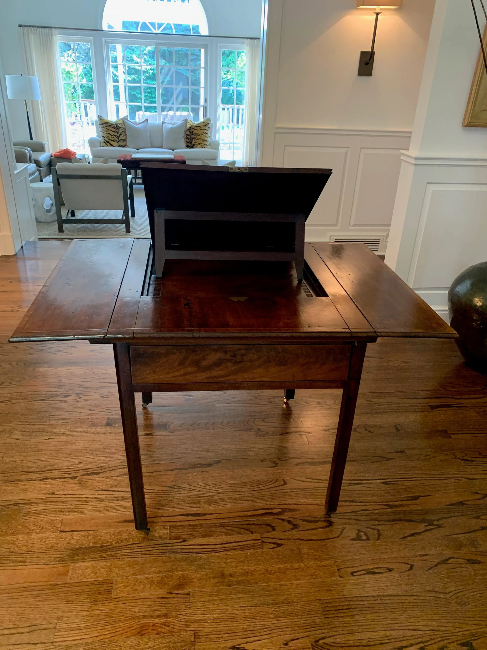 1820s Vintage George III Mahogany Inlaid Architect's Table - 7