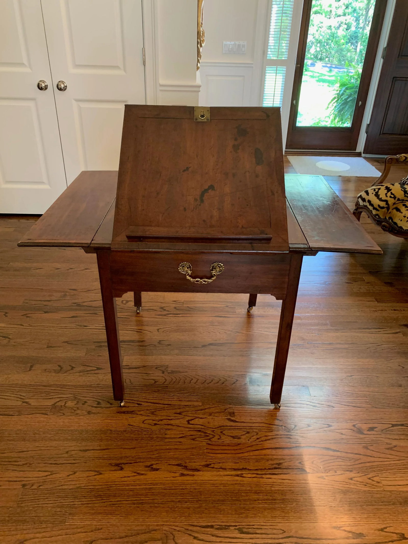1820s Vintage George III Mahogany Inlaid Architect's Table - 8