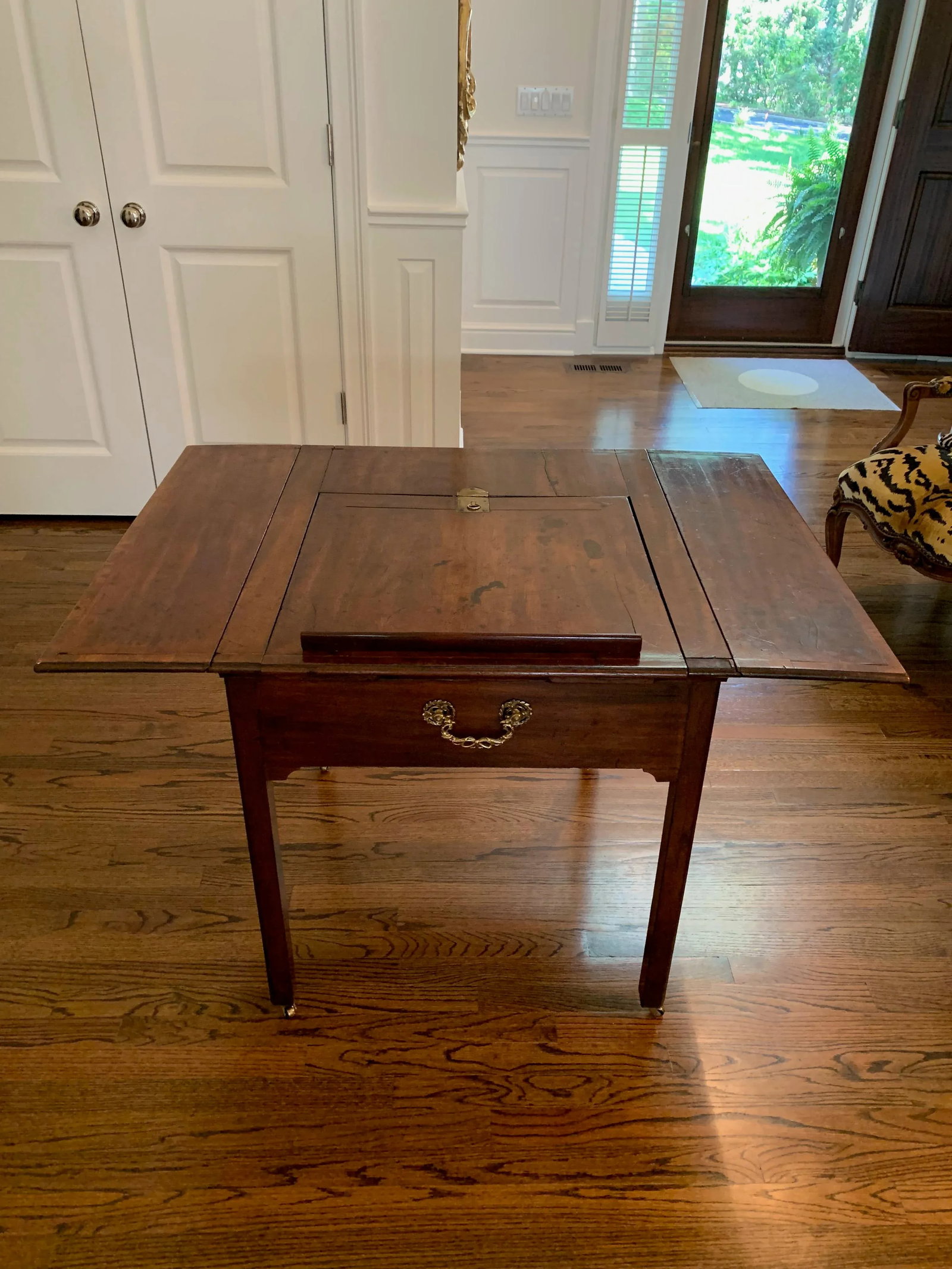 1820s Vintage George III Mahogany Inlaid Architect's Table - 9