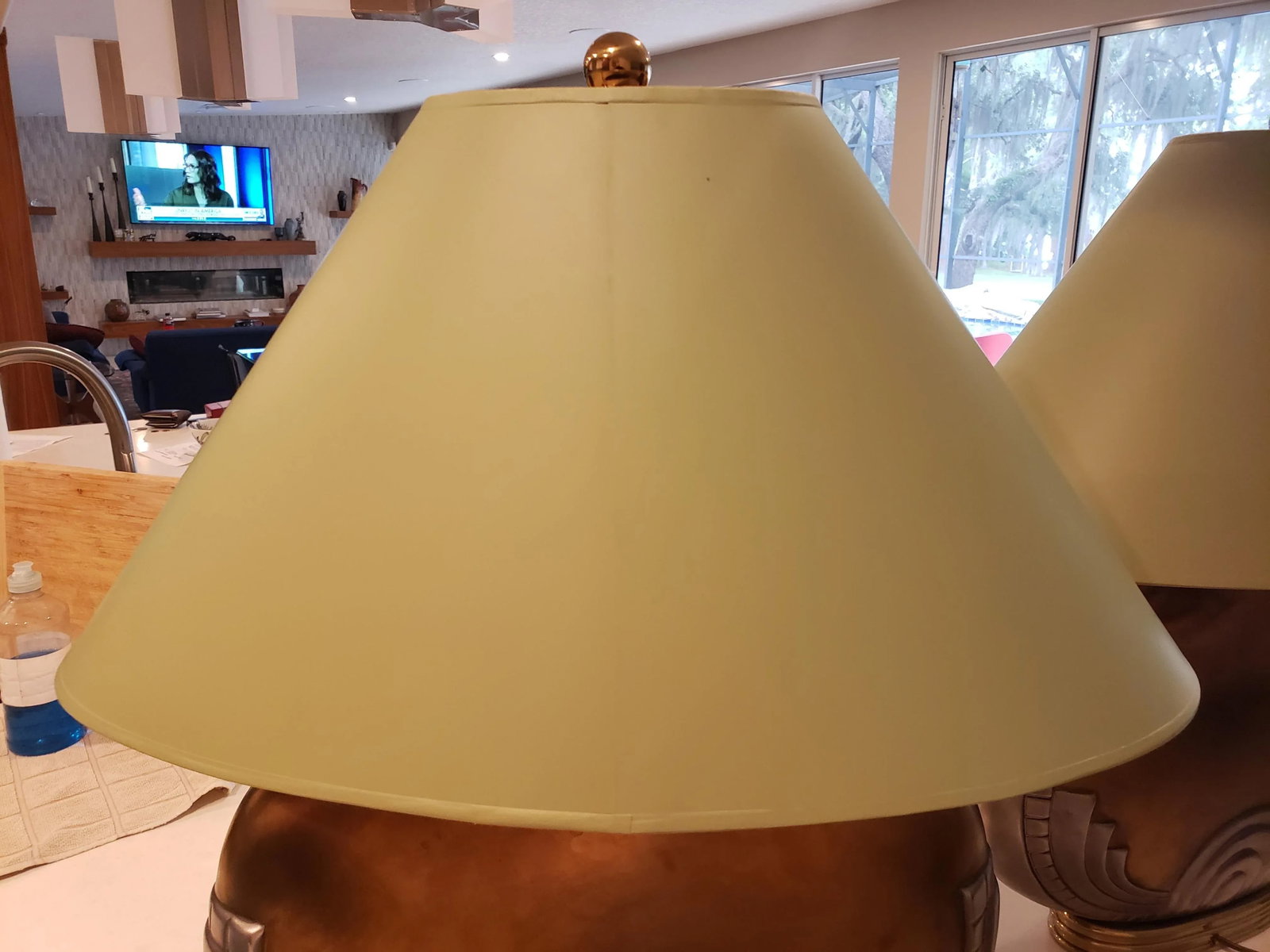 Art Deco Table Lamps With Shades - a Pair - 5