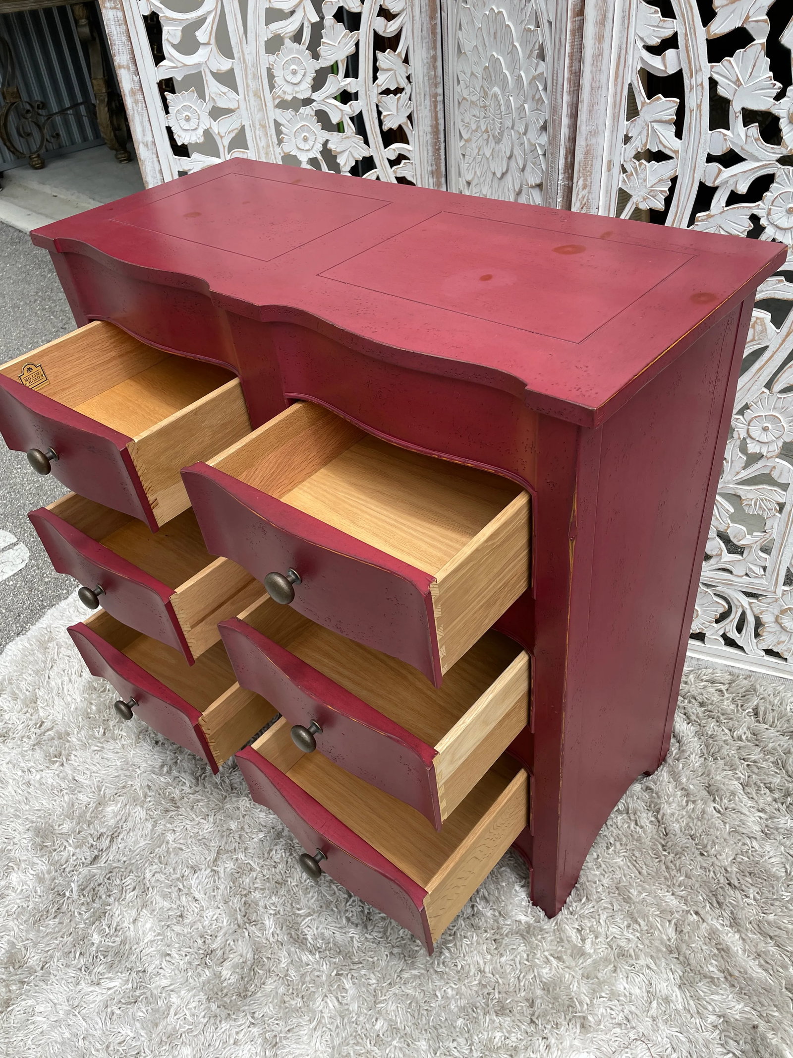 Baker Furniture Milling Road Red Accent Cabinet - 10