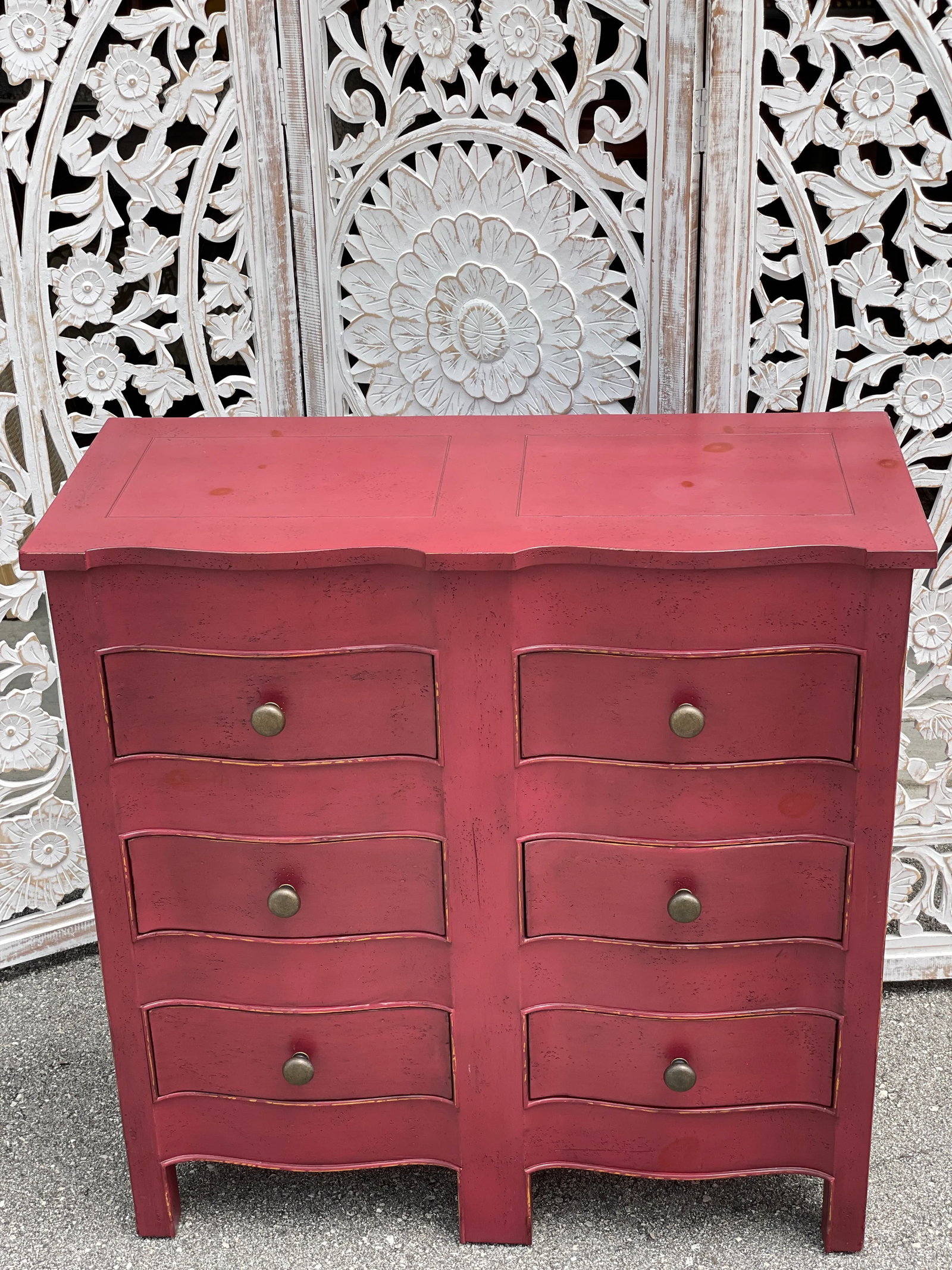 Baker Furniture Milling Road Red Accent Cabinet - 2