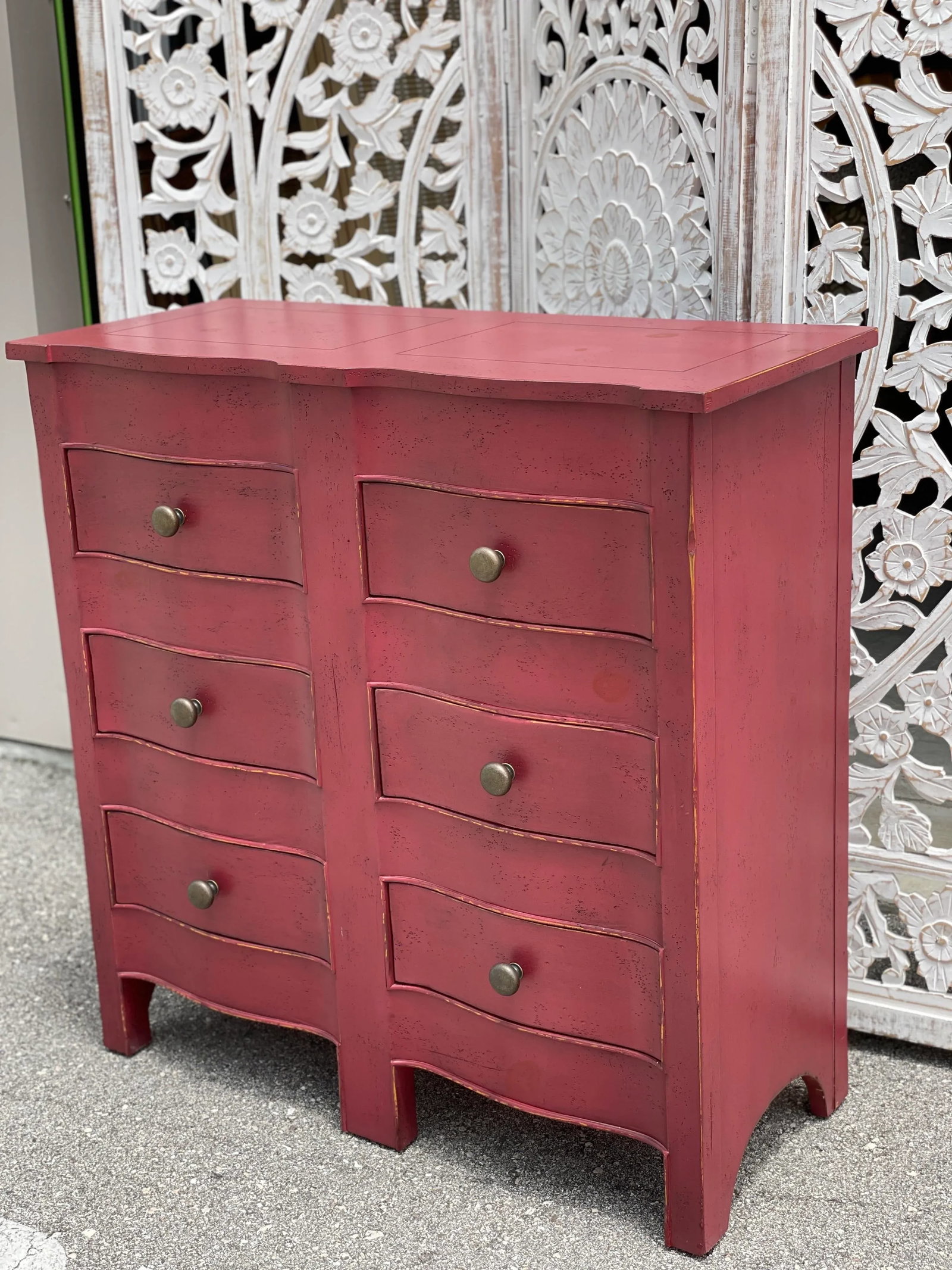 Baker Furniture Milling Road Red Accent Cabinet - 9