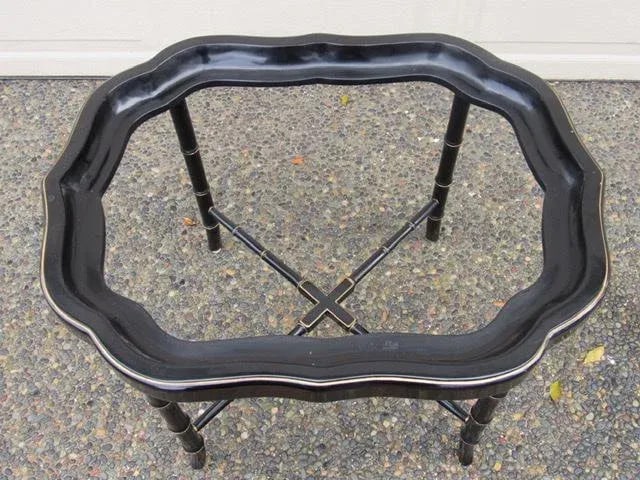 1850's Paper Mache Tray Table - 11