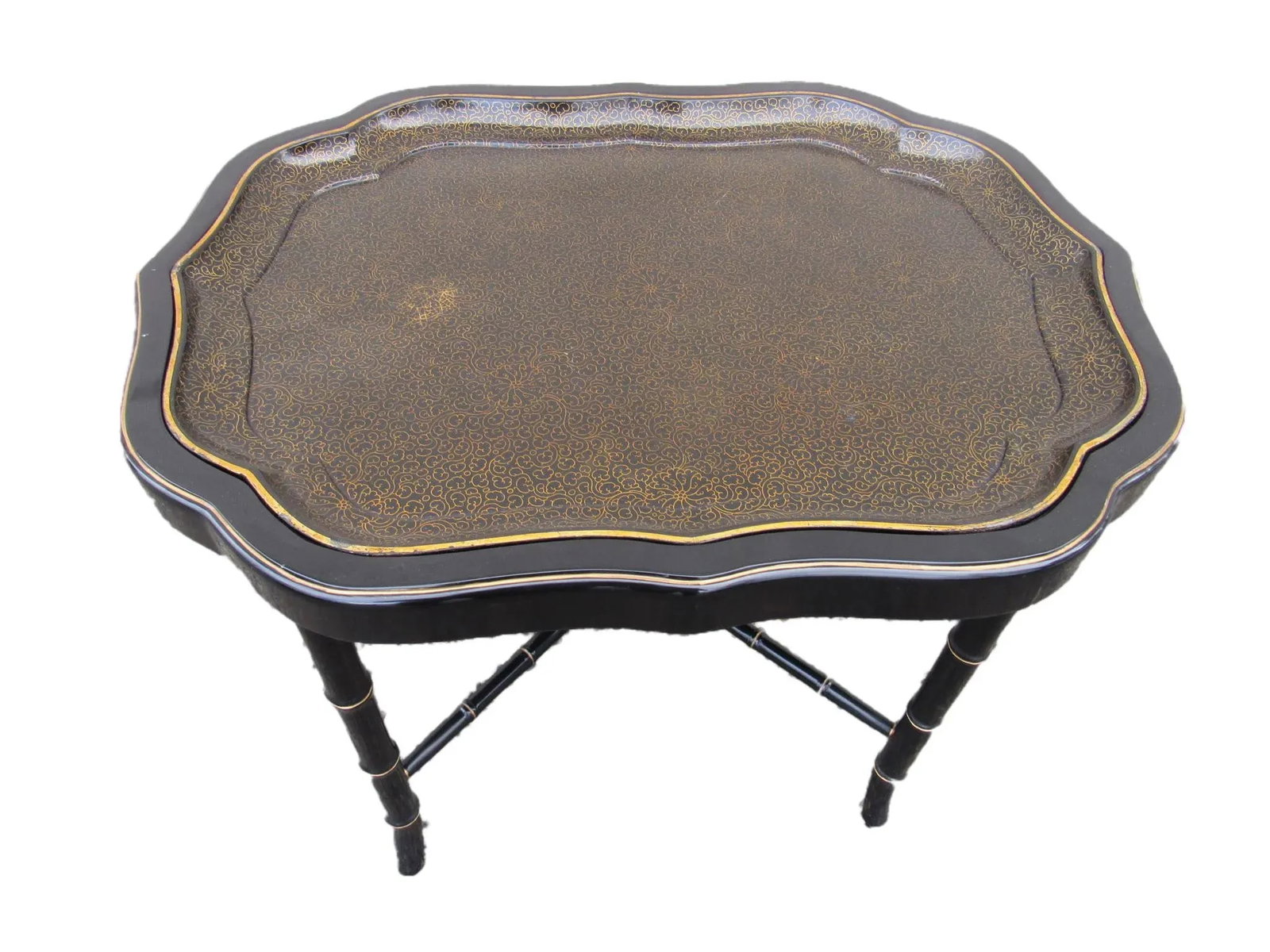 1850's Paper Mache Tray Table - 12